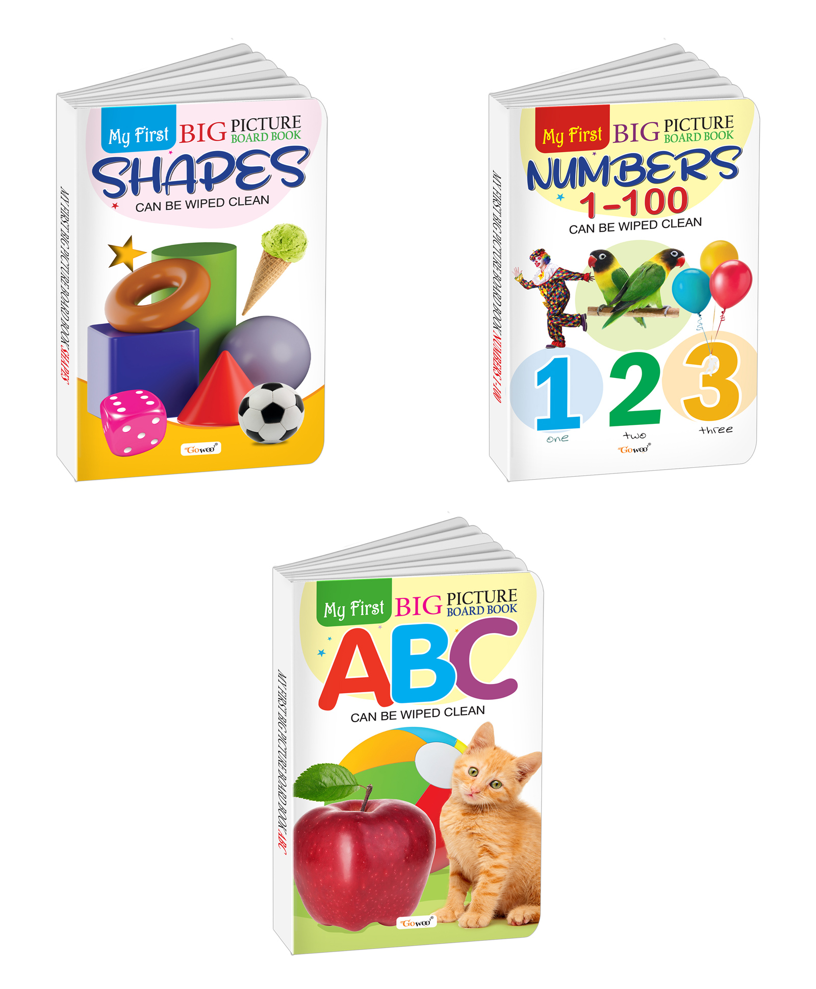 My First Big Picture Board Book ABC, Numbers 1-100 and Shapes : Learning board books for kids, Educational board books for toddlers, Kids learning picture books | Pack of 3 board books-image-44