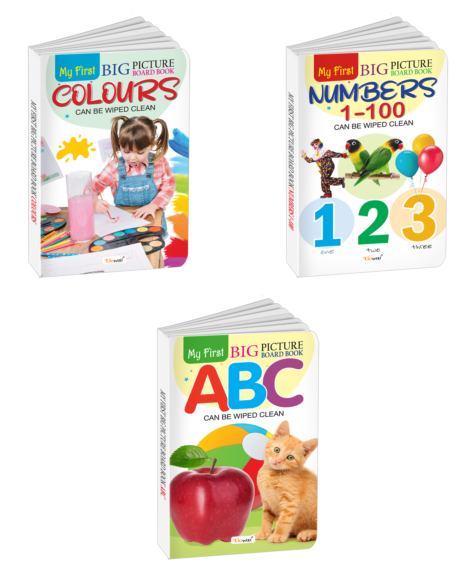 My First Big Picture Board Book ABC, Numbers 1-100 and Colours : Interactive board books for toddlers, Board books for early learners, Developmental board books for toddlers | Pack of 3 board books-image-41