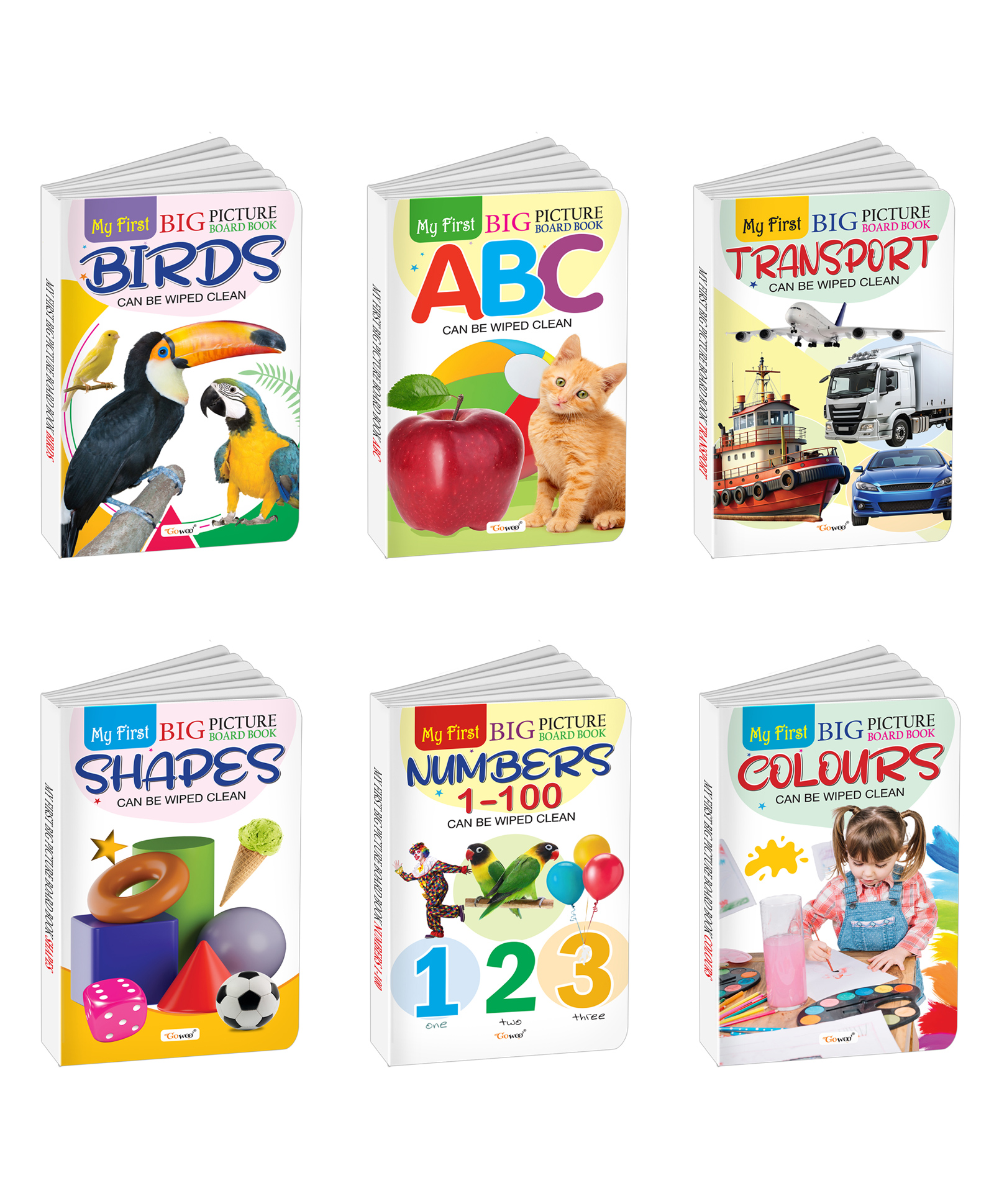 My First Big Picture Board Book ABC, Numbers 1-100, Birds, Transport and more : Toddler educational books, Kids learning board books, Fun picture books | Pack of 6 board books-image-35