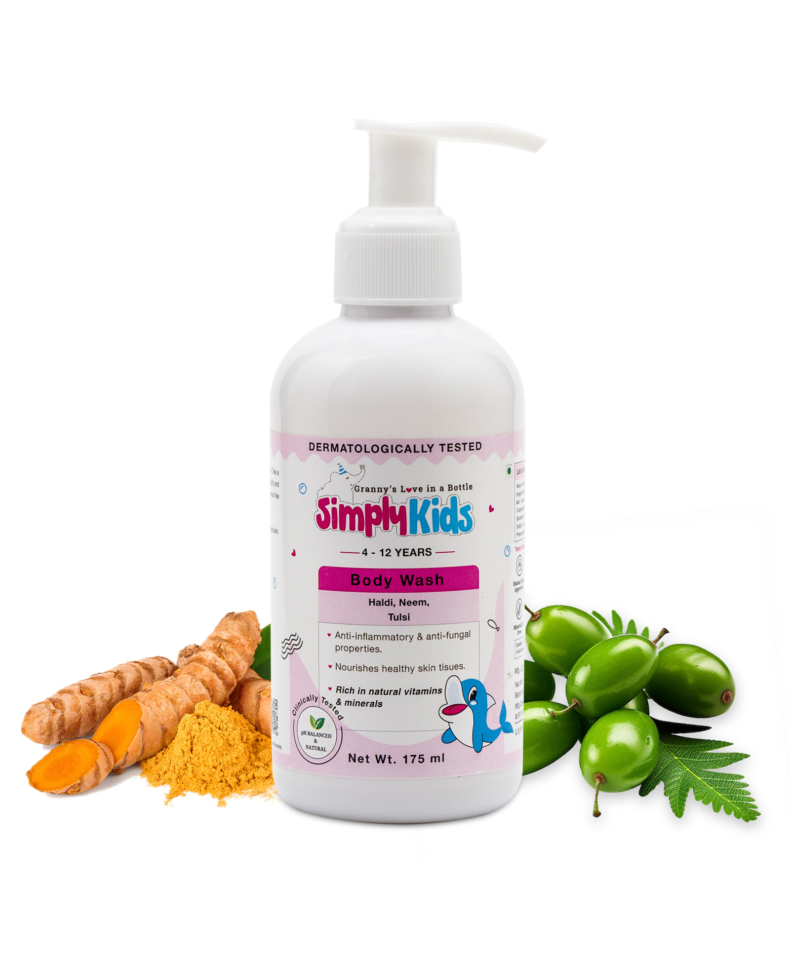 Simply Kids Body Wash - 4-12 Years - Hydrates, & Protects Skin - No Harmful Chemicals - Safe for All Skin Types - 175ml-picture-11