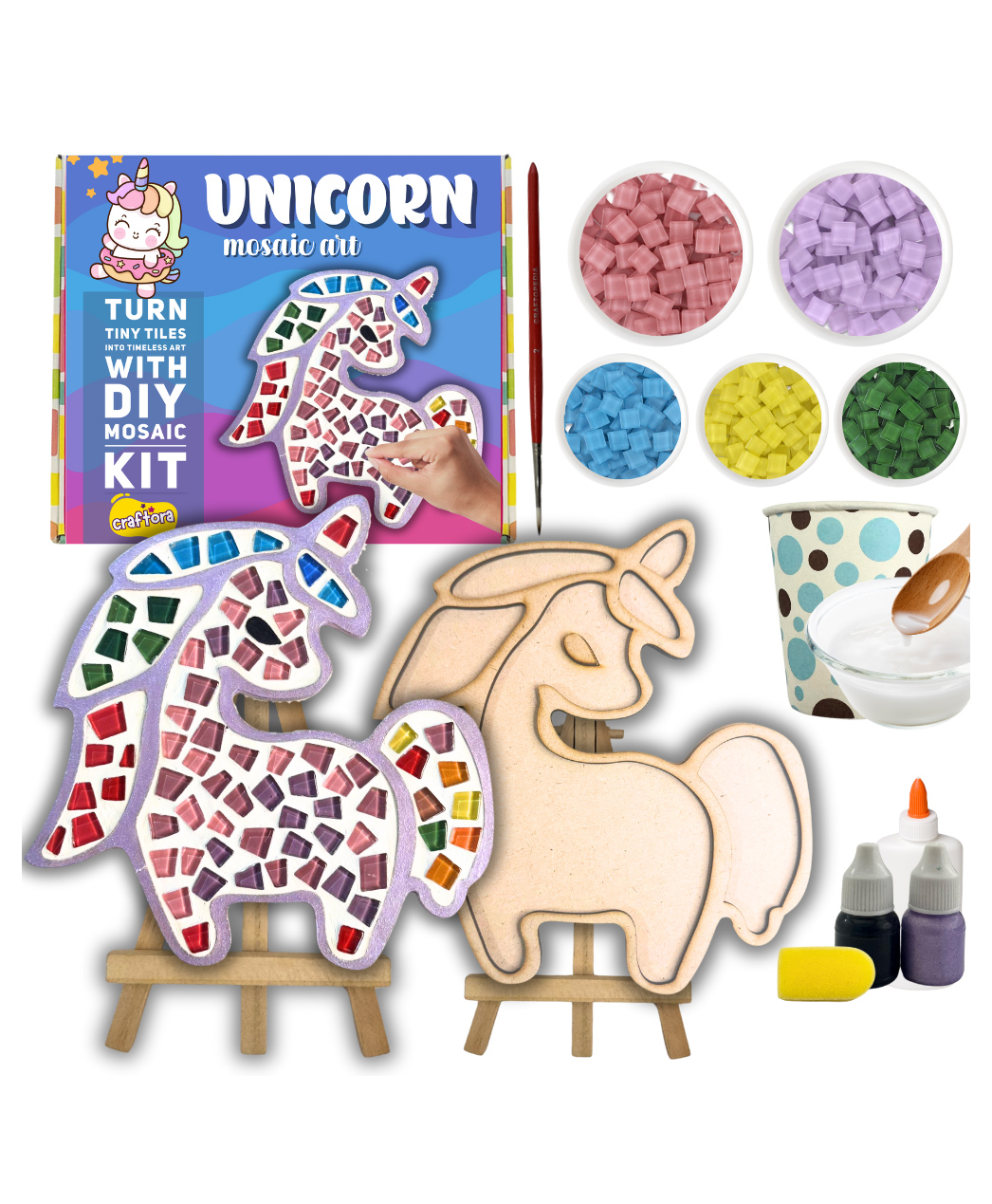 Craftopedia DIY Mosaic Art Kit - Unicorn - Multicolor-picture-24