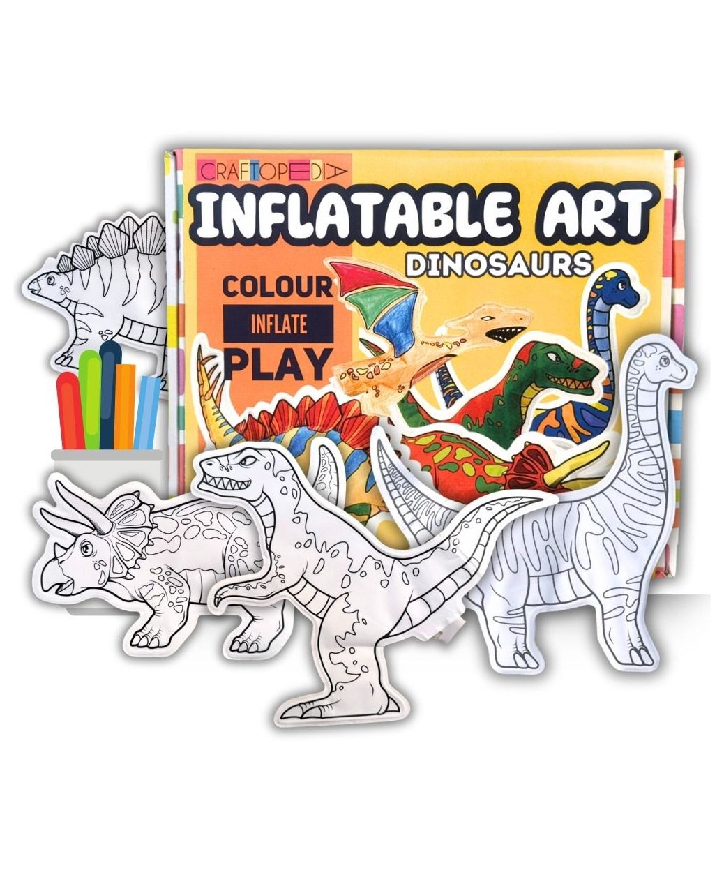 Craftopedia Dinosaur Inflatable Art and Craft Kit-image-26