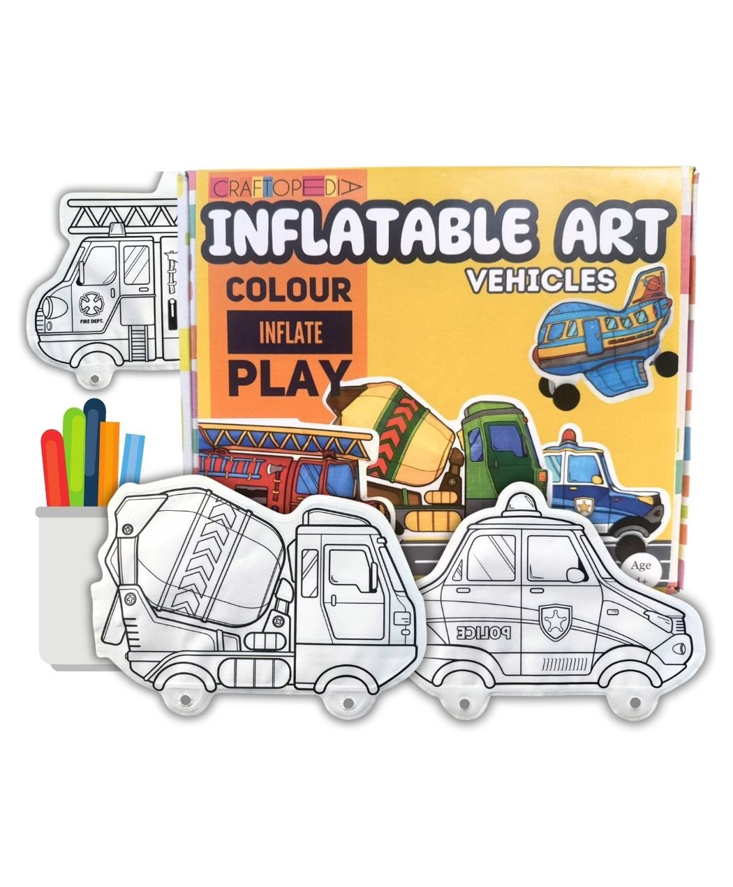 Craftopedia Vehicle Inflatable Art and Craft Kit-picture-10