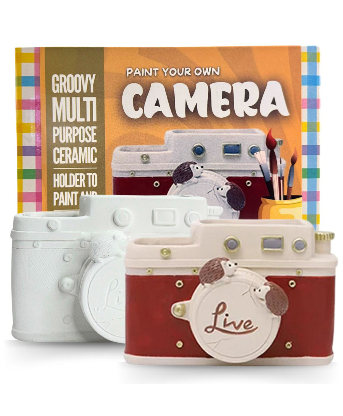 Craftopedia Lets Paint Retro Camera - Assorted color-image-24