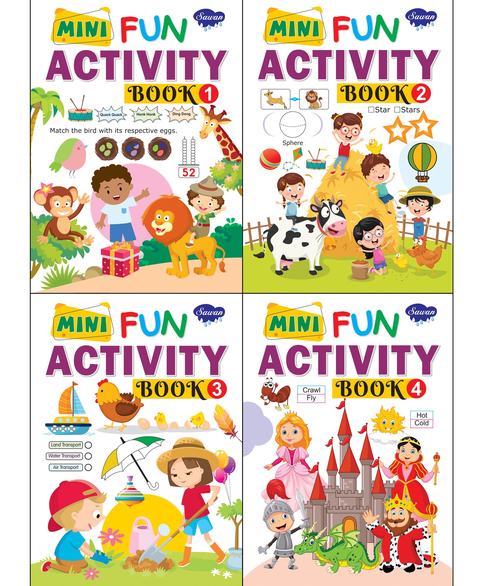 Mini Fun Activity 1-4 Pack Of 4 Books - English-image-28