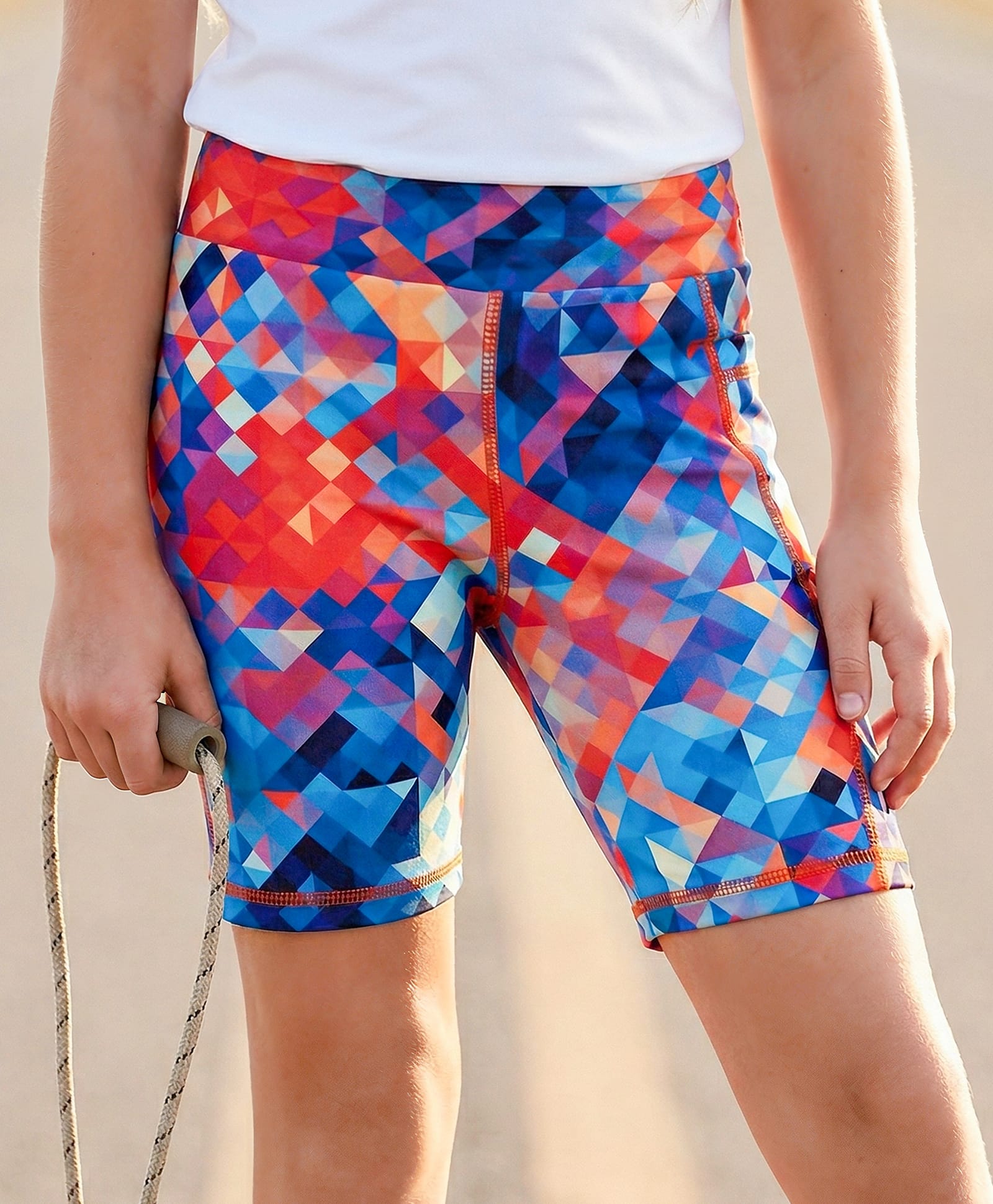 Pine Active Knit Super Stretch Printed Cycling Shorts - Multicolor-image-48