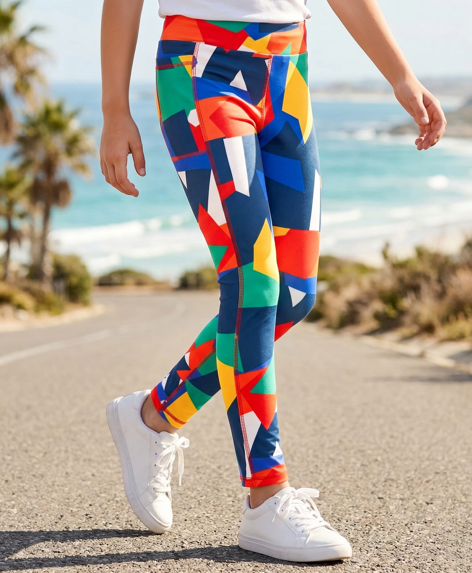 Pine Active Full Length Super Stretch Abstract Printed Leggings - Multicolor-picture-20