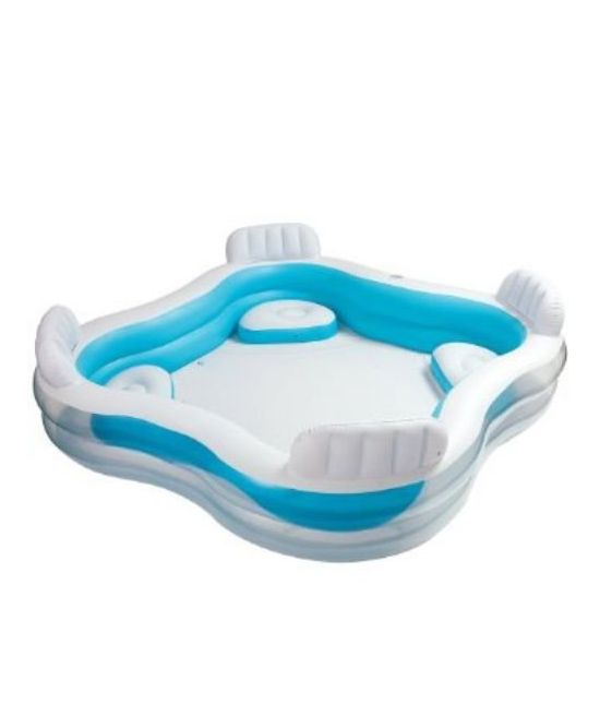 Intex Swim Center Family Lounge Pool - White & Blue-picture-26