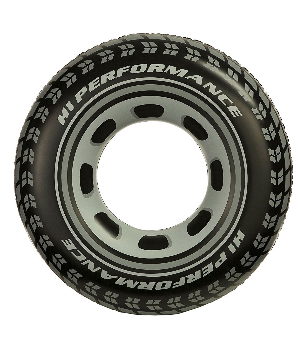 Intex Giant Tyre Inflatable Floating Swimming Tube - Black-picture-16