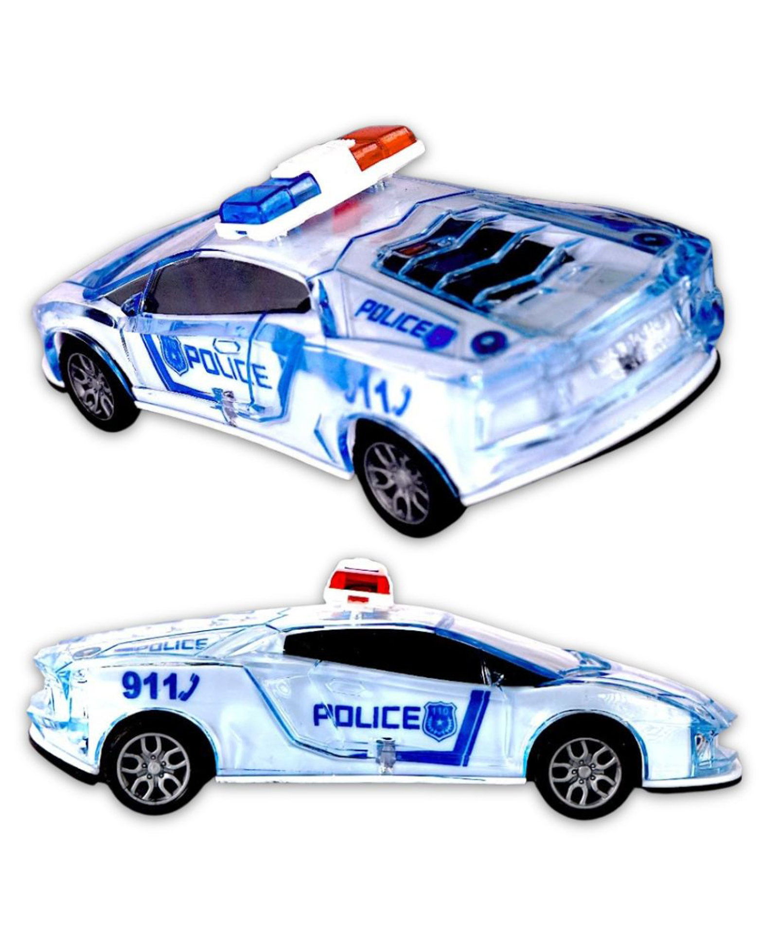 Kids Mandi Police Car Toy with Flashing Lights & Siren Sounds Effects, Realistic Emergency Vehicle for Kids, Light Up Friction Push n Go Motor Car for Birthday Other Occasion Gift-image-5