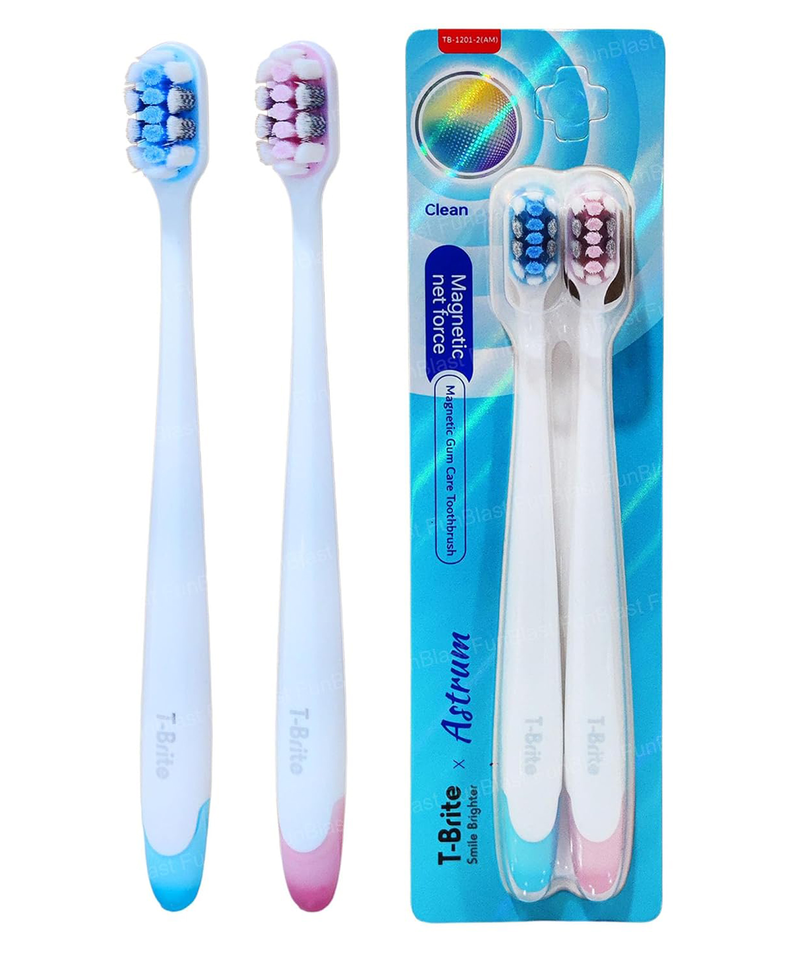 FunBlast Magnetic Gum Care Soft Bristles Manual Tooth Brush SetPack of 2 Multicolor-picture-21