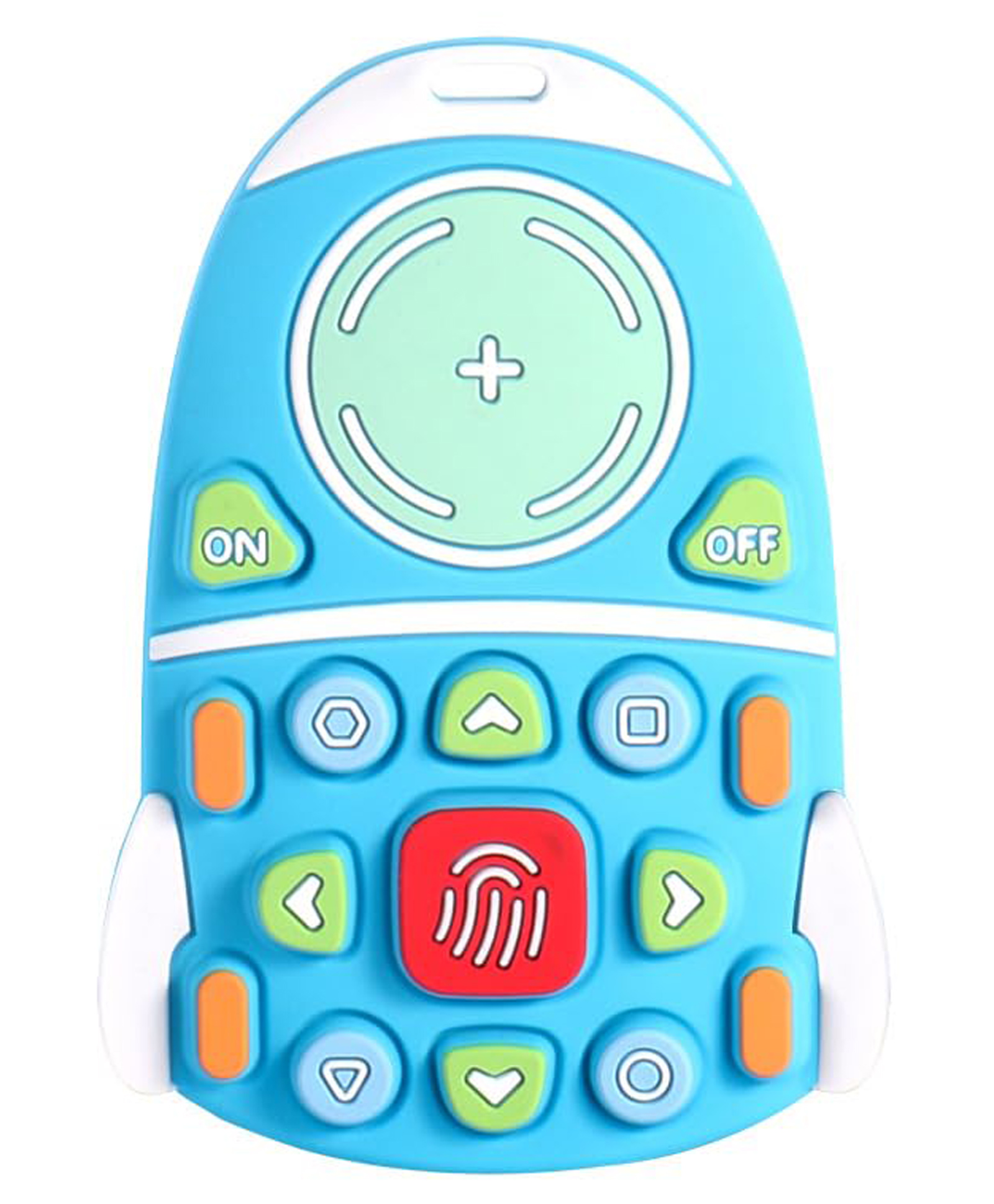 FunBlast Rocket Remote Shaped Silicone Teether Toy for BabiesBlue-picture-2