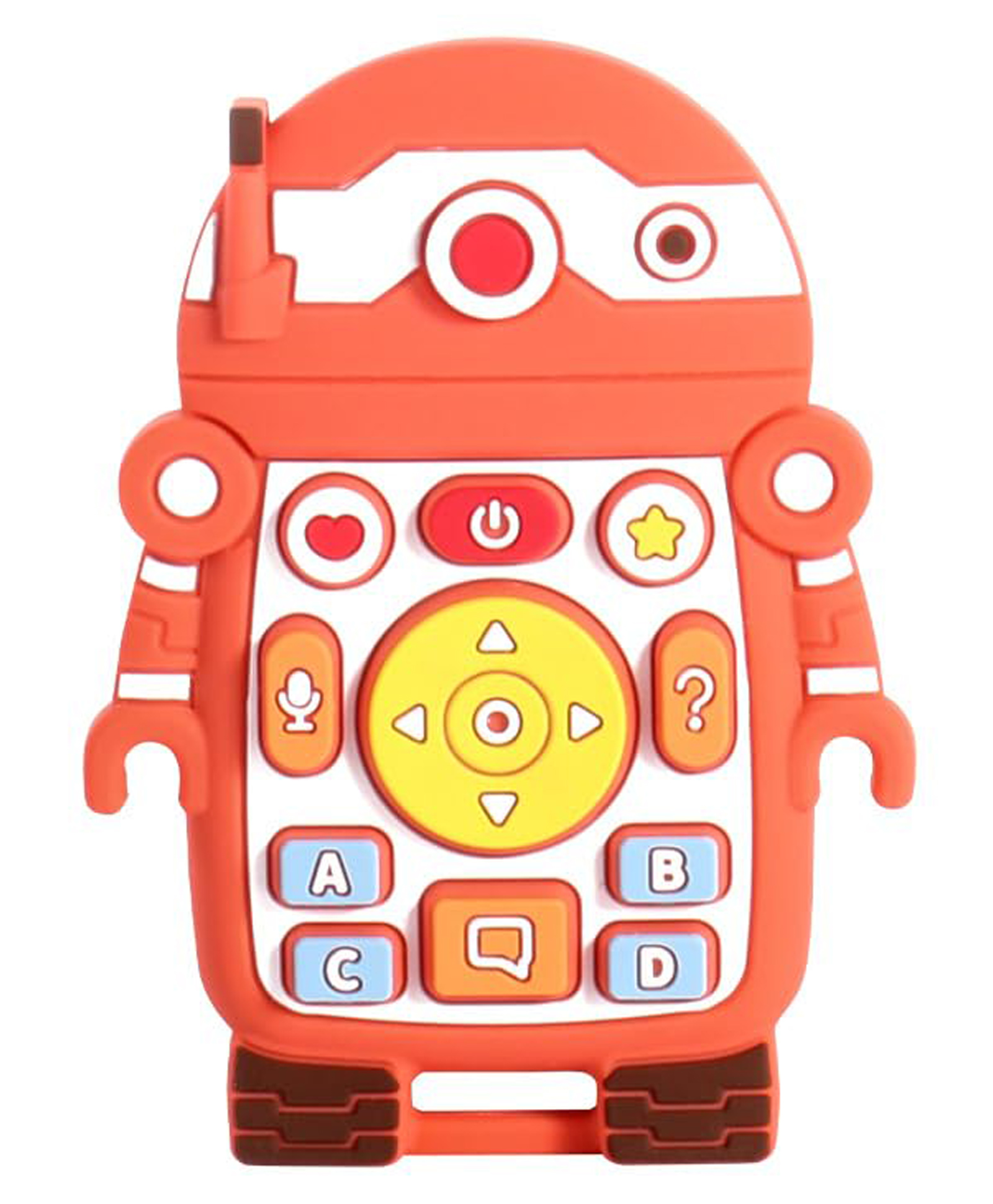 FunBlast Robot Shaped Silicone Teether Orange-image-22