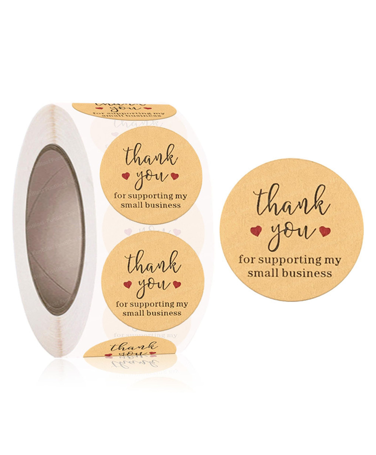 FunBlast Multi Designs Thank You Stickers 4 Rolls-picture-13
