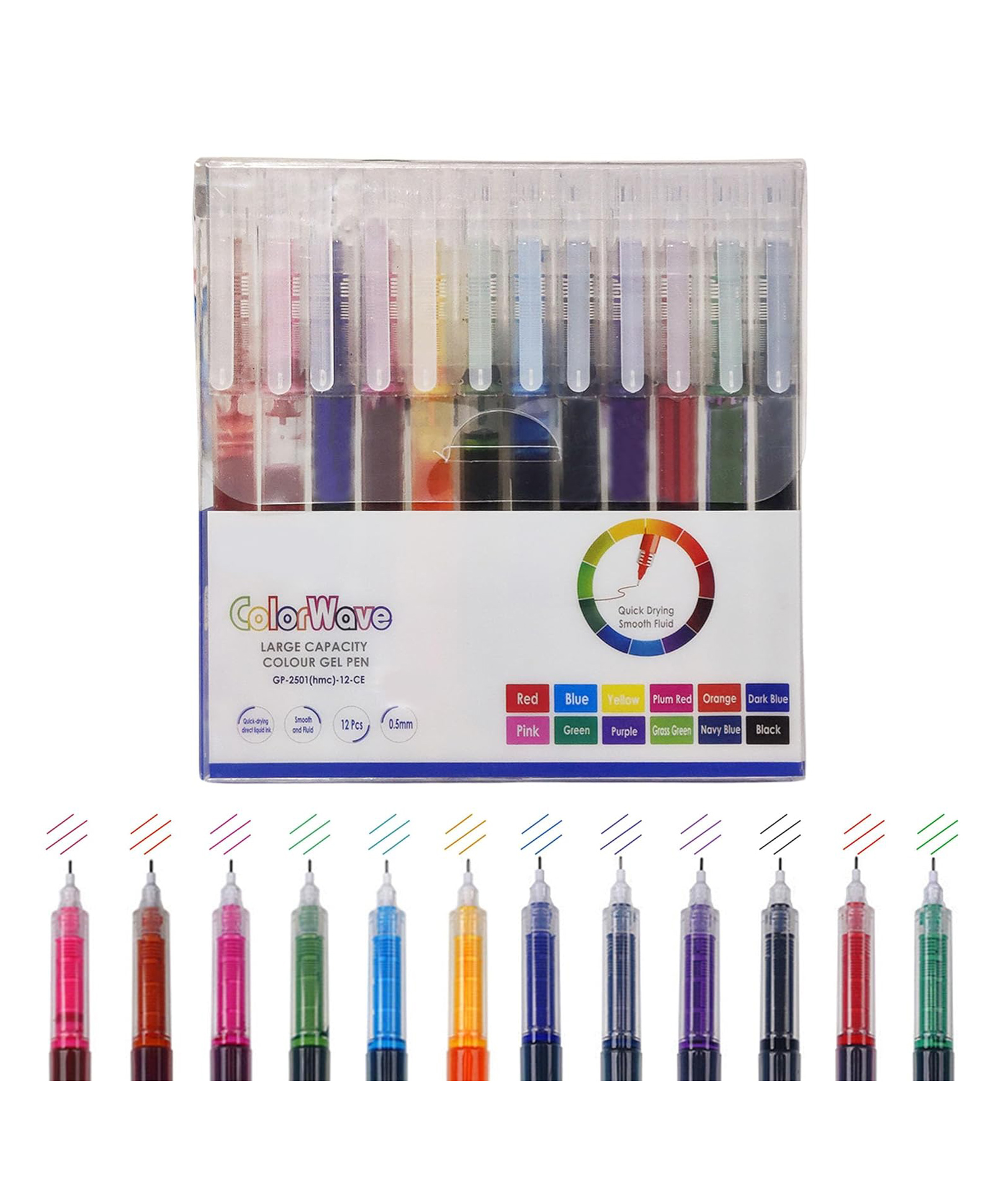 FunBlast Kawaii Writing Gel Pens Set Pack Of 12 Multicolor-picture-13