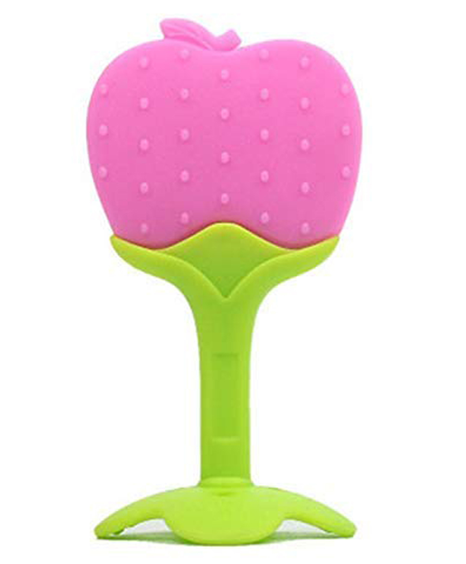 Numum Silicone Apple Shape Teether - Multicolour (Color and design may vary)-image-5