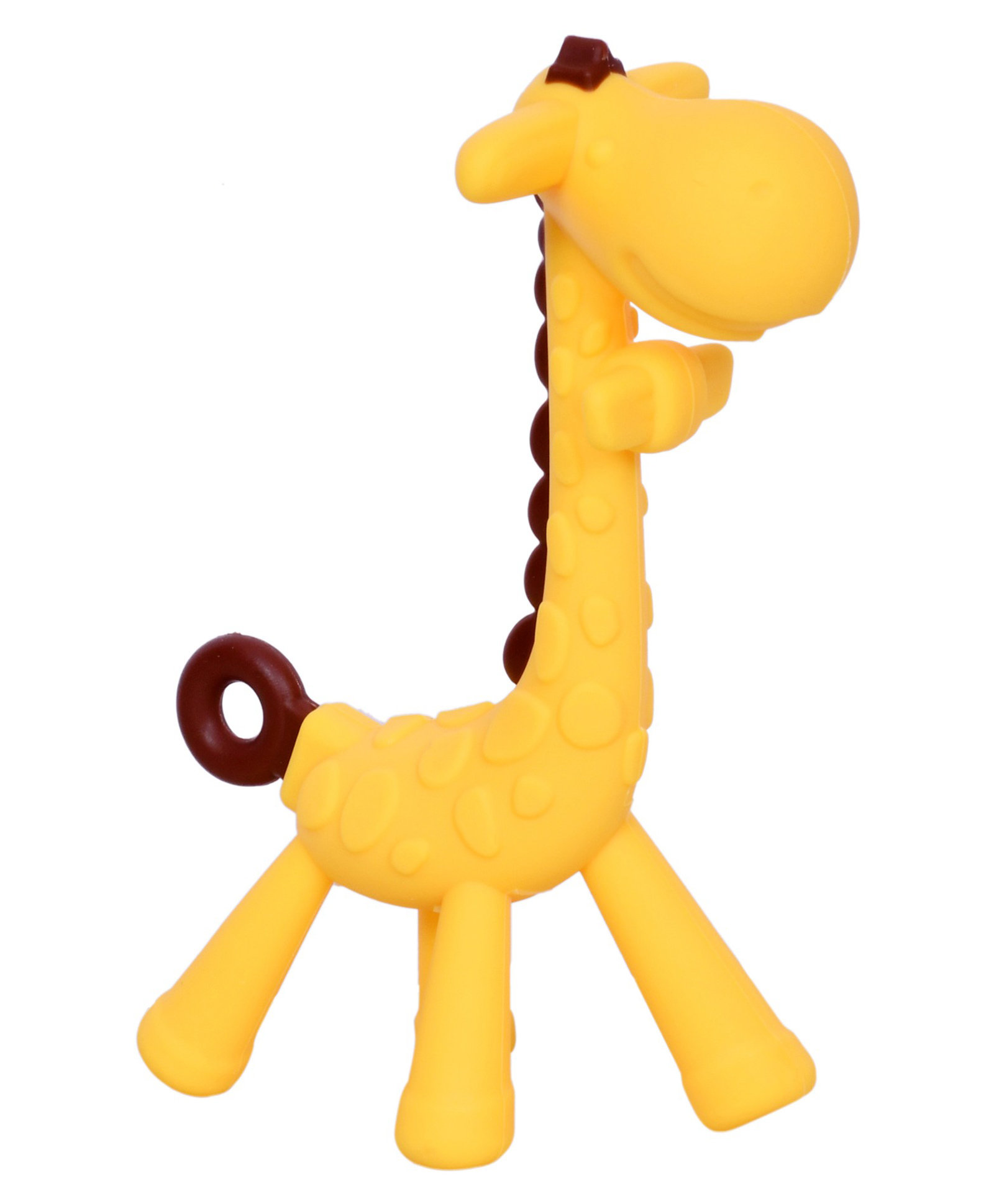 numum Silicone Baby Teether - Yellow (Color and design may vary)-image-11