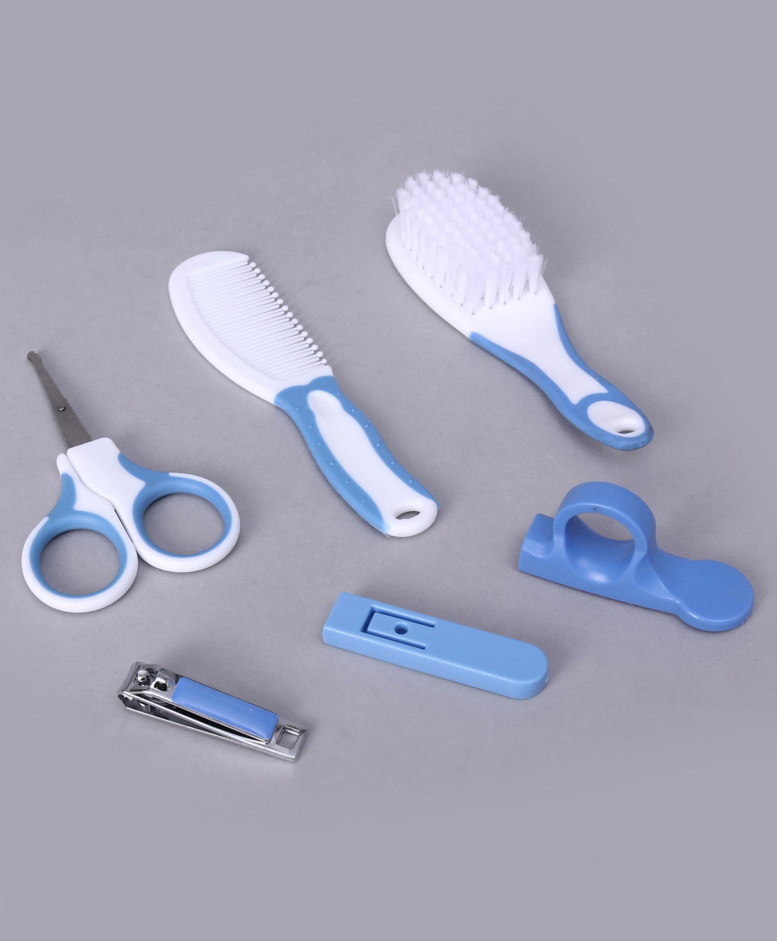 numum Baby Grooming Set of 6 - Blue (Color and design may vary)-image-32