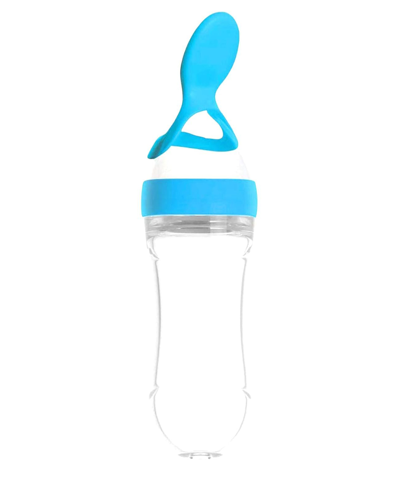 Numum Silicone Squeezy Food Feeder Spoon - Blue (Color and design may vary)-image-38
