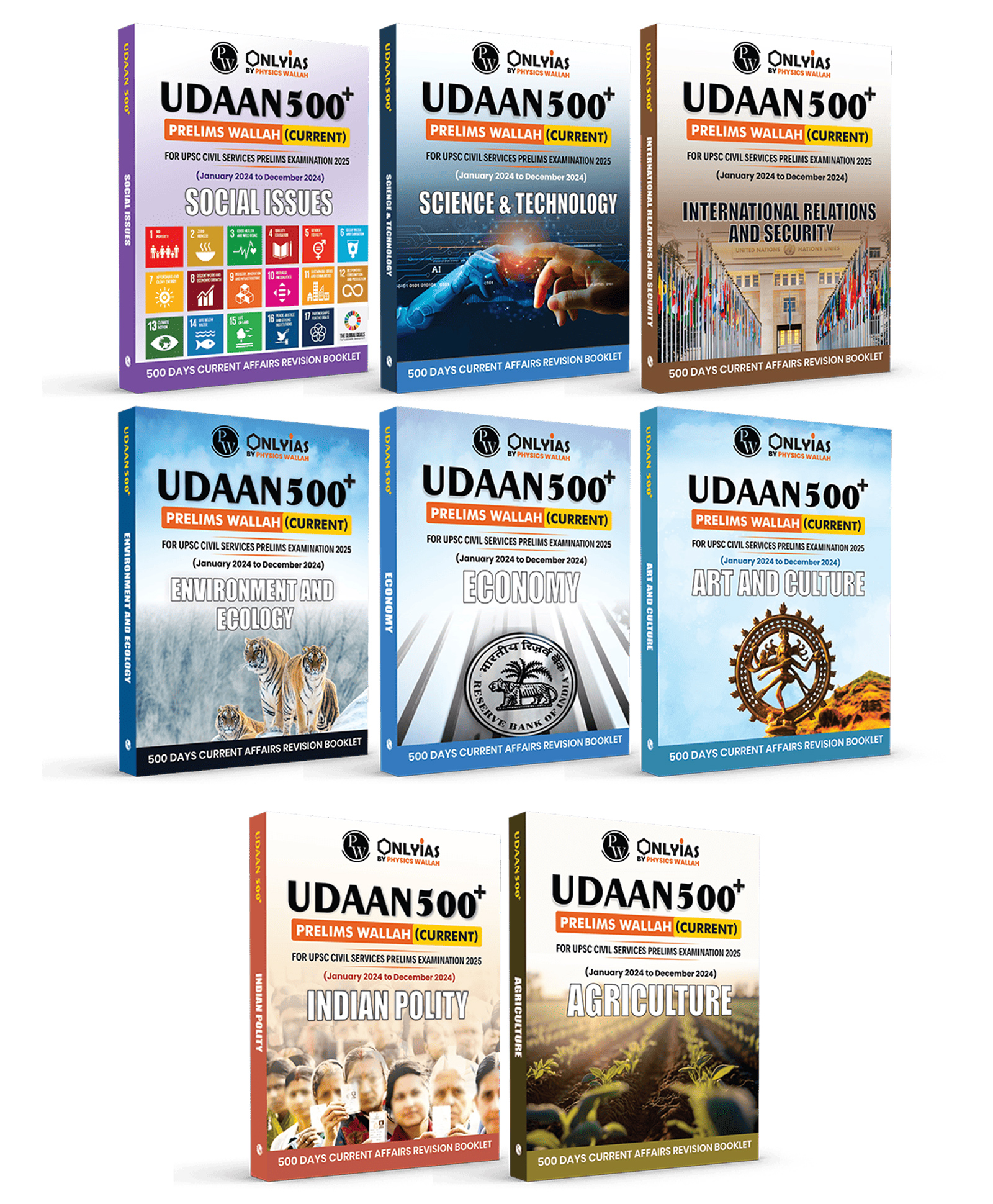 UPSC UDAAN 500+ (Prelims Wallah Current) January to December 2024 Combo Set of 8 Books | 500 Days Current Affairs Revision Booklet l For UPSC Civil Services Prelims Exam 2025 - English-image-20