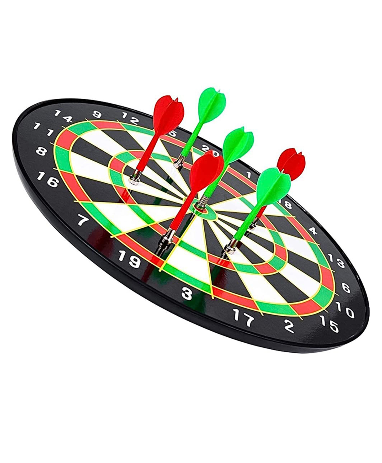 Hop N Play 16 inches Indoor & Outdoor Big Magnetic Dartboard Kit with 6 DartsMulticolour-image-48