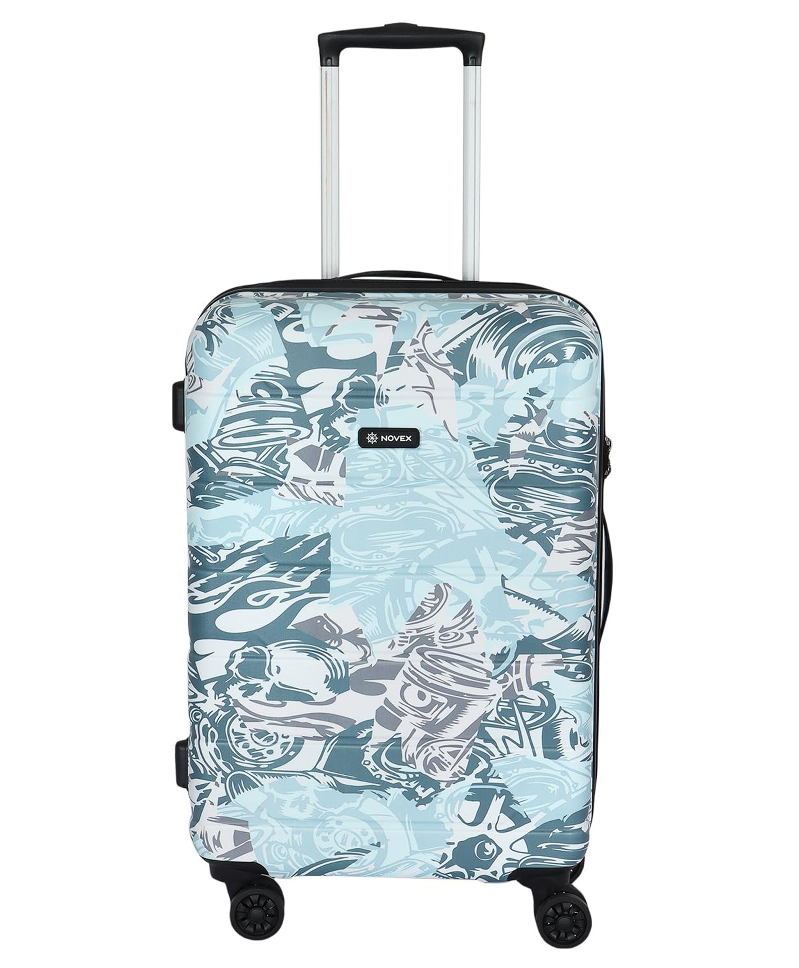 NOVEX Small Cabin Suitcase (55 cm) 4 Wheels - Ranger Cabin Size Unbreakable Polycarbonate Hard Trolley Luggage with 4 Wheels - Grey-picture-22