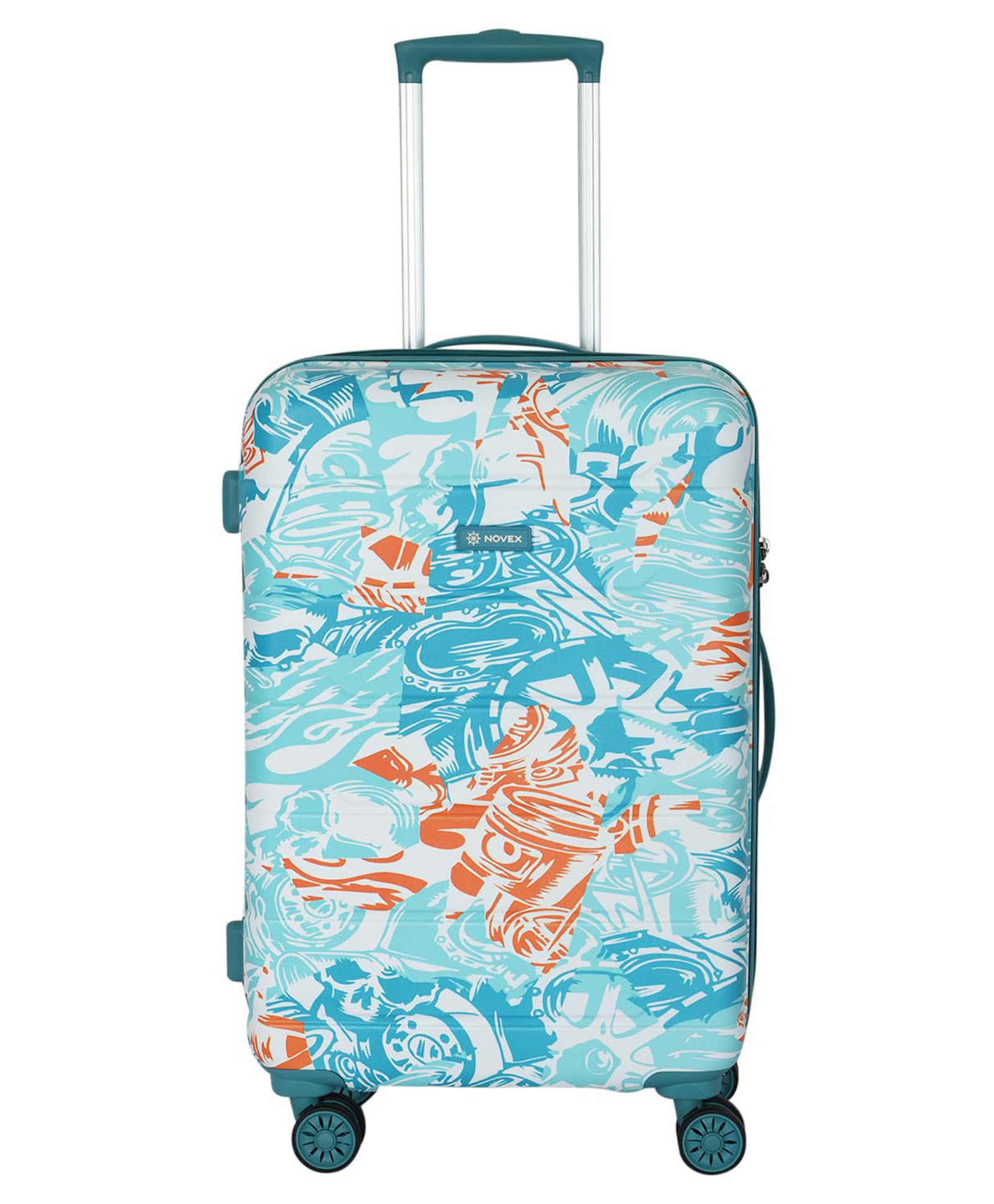 NOVEX Small Cabin Suitcase (55 cm) 4 Wheels - Ranger Cabin Size Unbreakable Polycarbonate Hard Trolley Luggage with 4 Wheels - Turquoise-picture-21