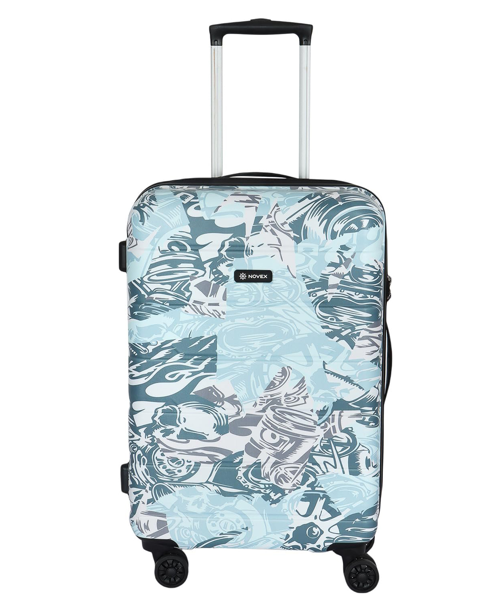 NOVEX Medium Check-in Suitcase (65 cm) 4 Wheels - Ranger Check-in Size Unbreakable Polycarbonate Hard Trolley Luggage with 4 Wheels - Grey-picture-18