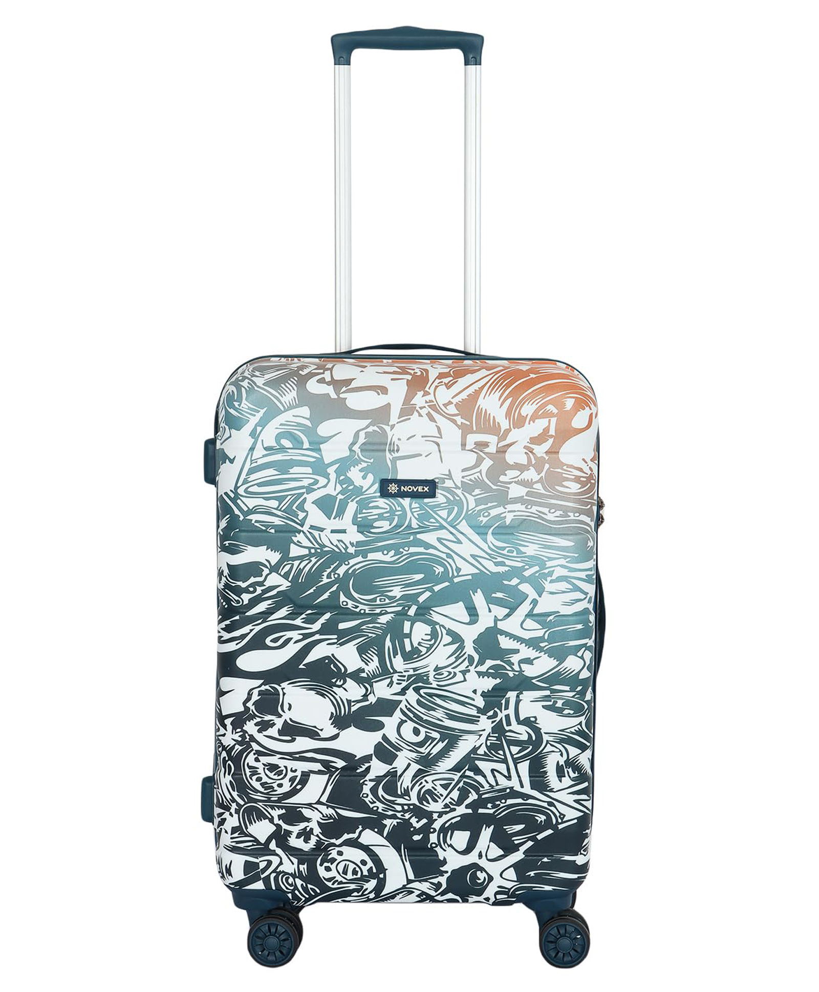 NOVEX Medium Check-in Suitcase (65 cm) 4 Wheels - Ranger Check-in Size Unbreakable Polycarbonate Hard Trolley Luggage with 4 Wheels - Cyan-picture-17