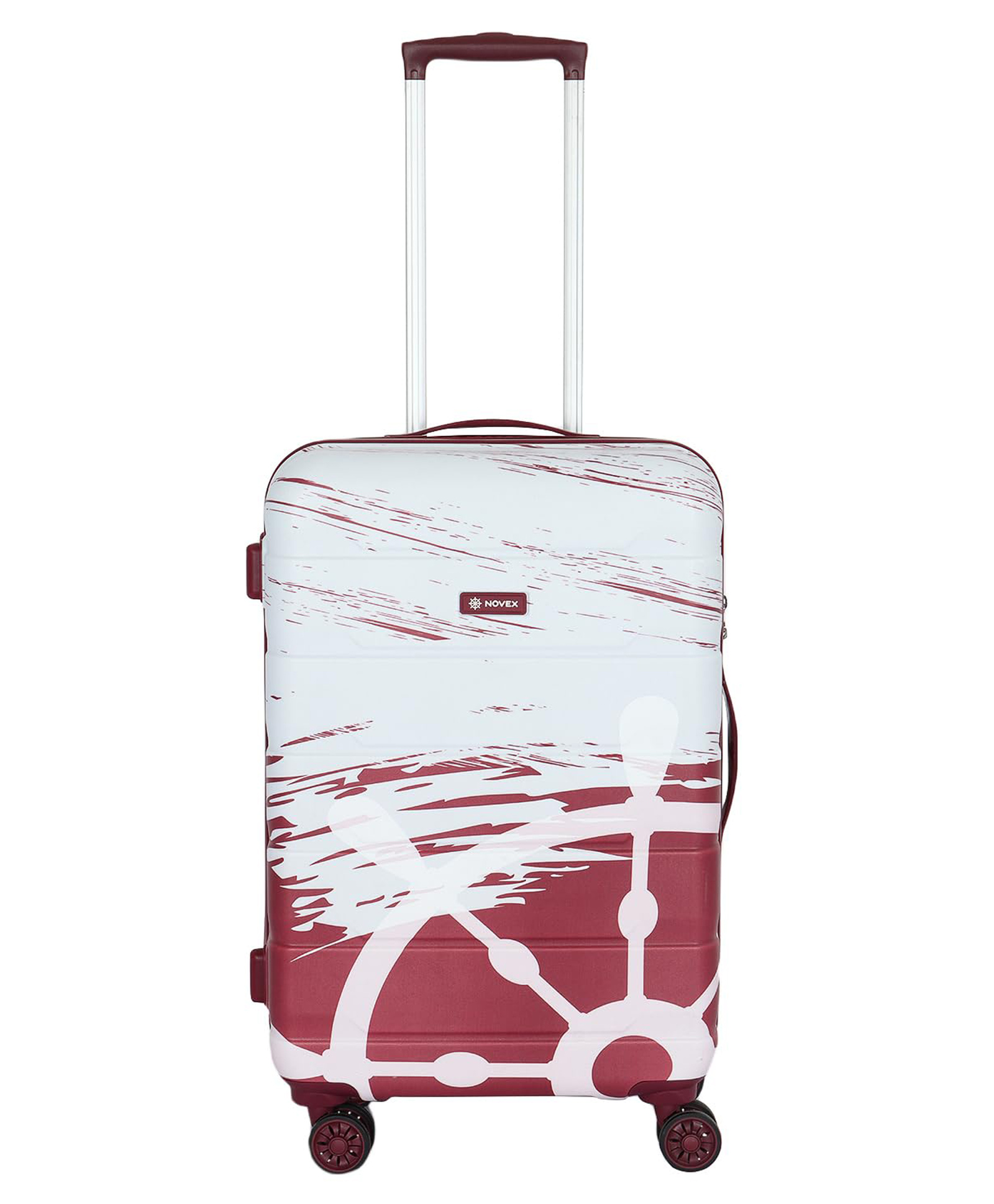 NOVEX Small Cabin Suitcase (55 cm) 4 Wheels - Voyage Cabin Size Unbreakable Polycarbonate Hard Trolley Luggage with 4 Wheels - Maroon-picture-11