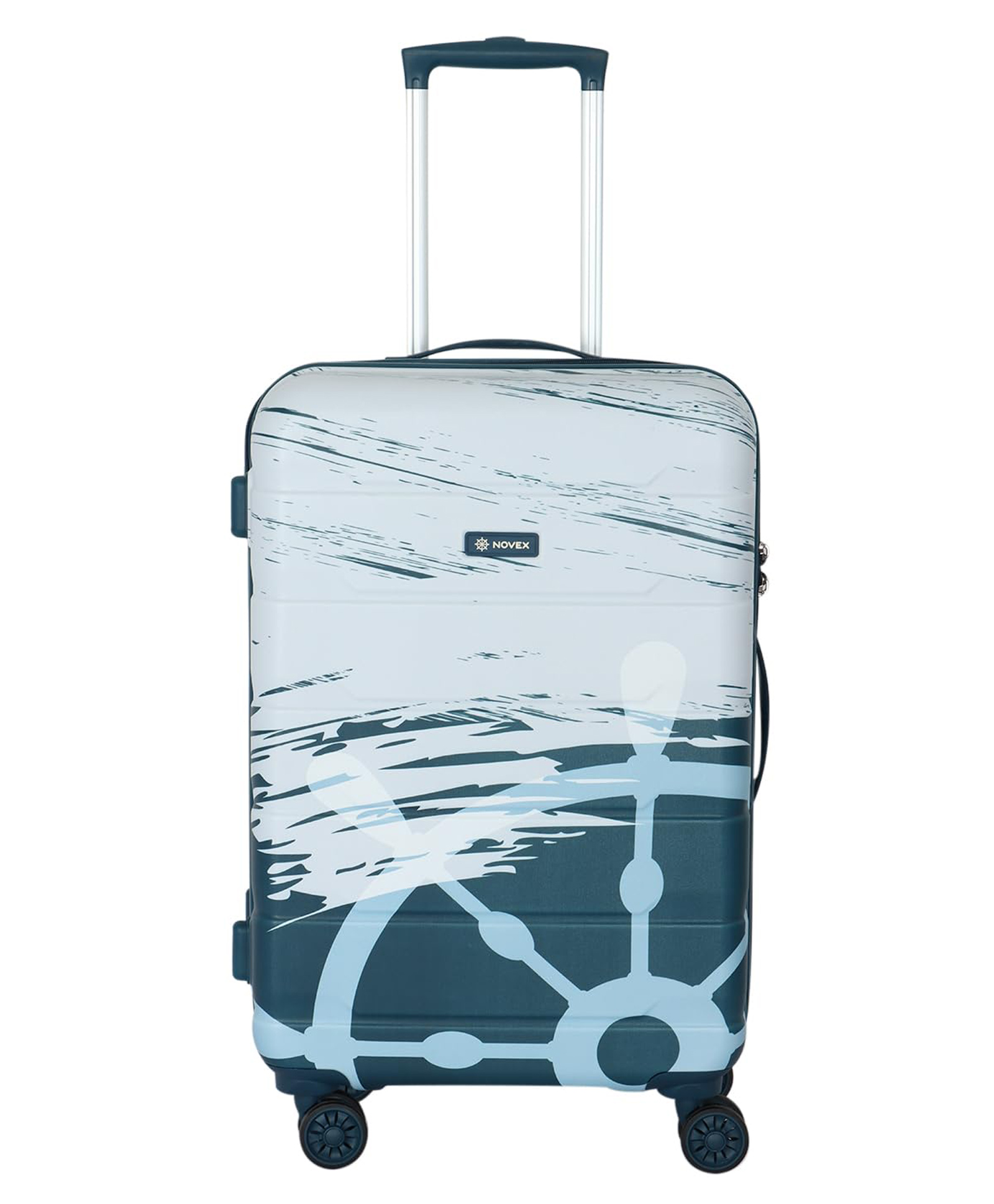 NOVEX Large Check-in Suitcase (75 cm) 4 Wheels - Voyage Check-in Size Unbreakable Polycarbonate Hard Trolley Luggage with 4 Wheels - Cyan-picture-15