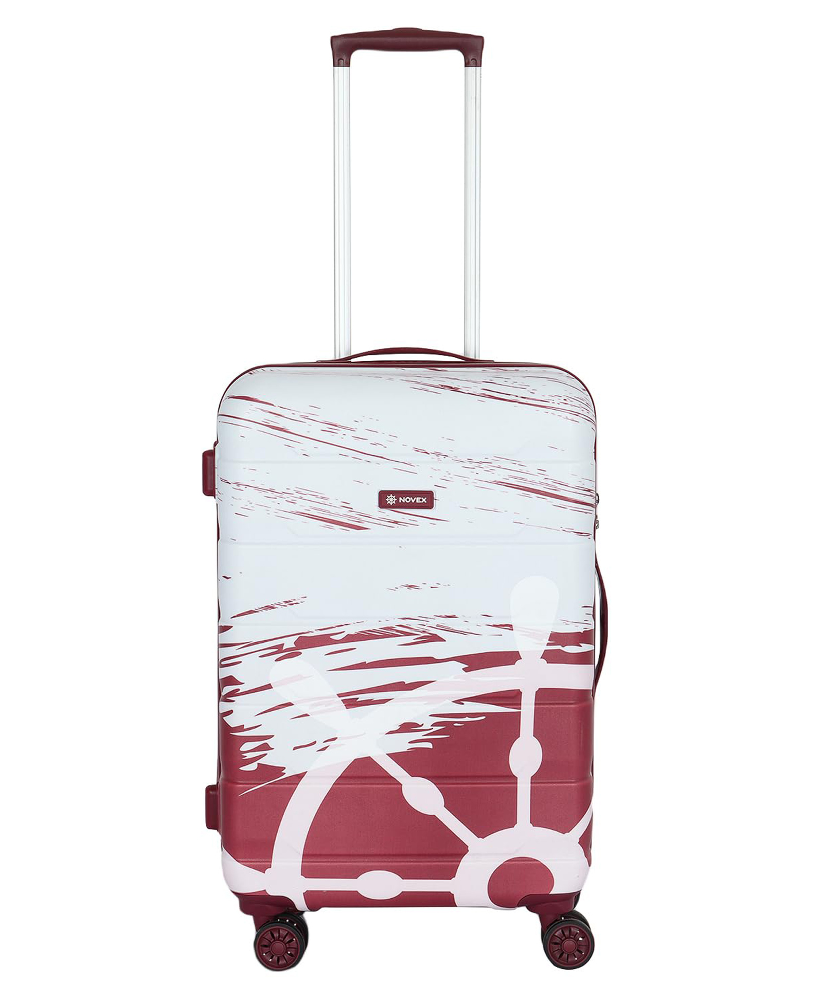 NOVEX Large Check-in Suitcase (75 cm) 4 Wheels - Voyage Check-in Size Unbreakable Polycarbonate Hard Trolley Luggage with 4 Wheels - Maroon-picture-16