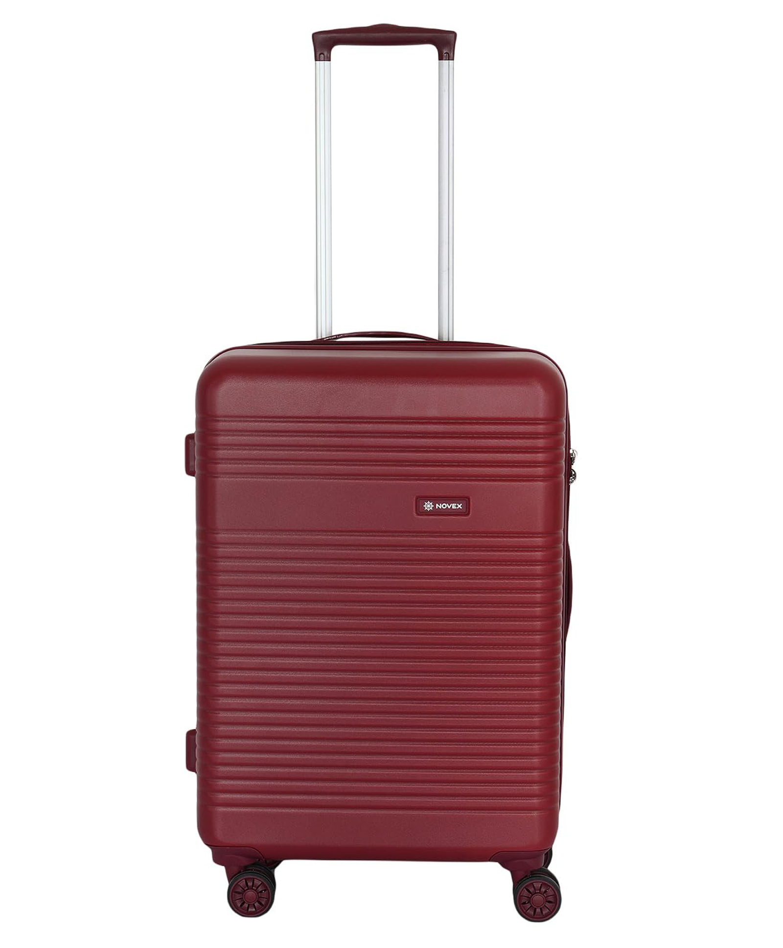 NOVEX Medium Check-in Suitcase (65 cm) 4 Wheels - Abroad Pro Check-in Size Unbreakable Polycarbonate Hard Trolley Luggage with 4 Wheels - Maroon-image-40
