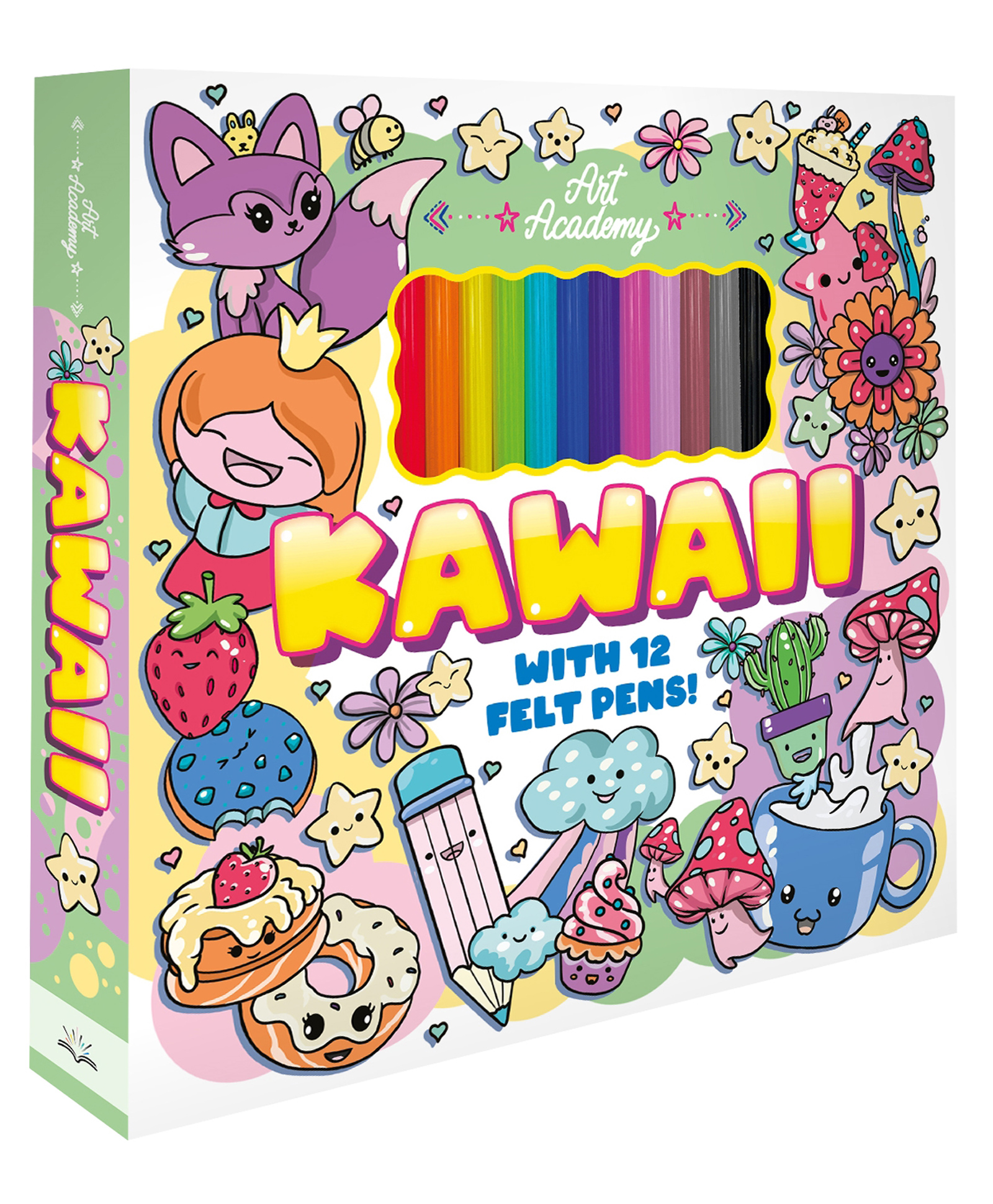 Art Academy Eco: Kawaii | Adorable Kawaii Coloring Book for Kids | Cute Animals, Desserts & Magical Characters | Fun & Creative Art Activity Book| Book for Ages 6-8 - English-image-46