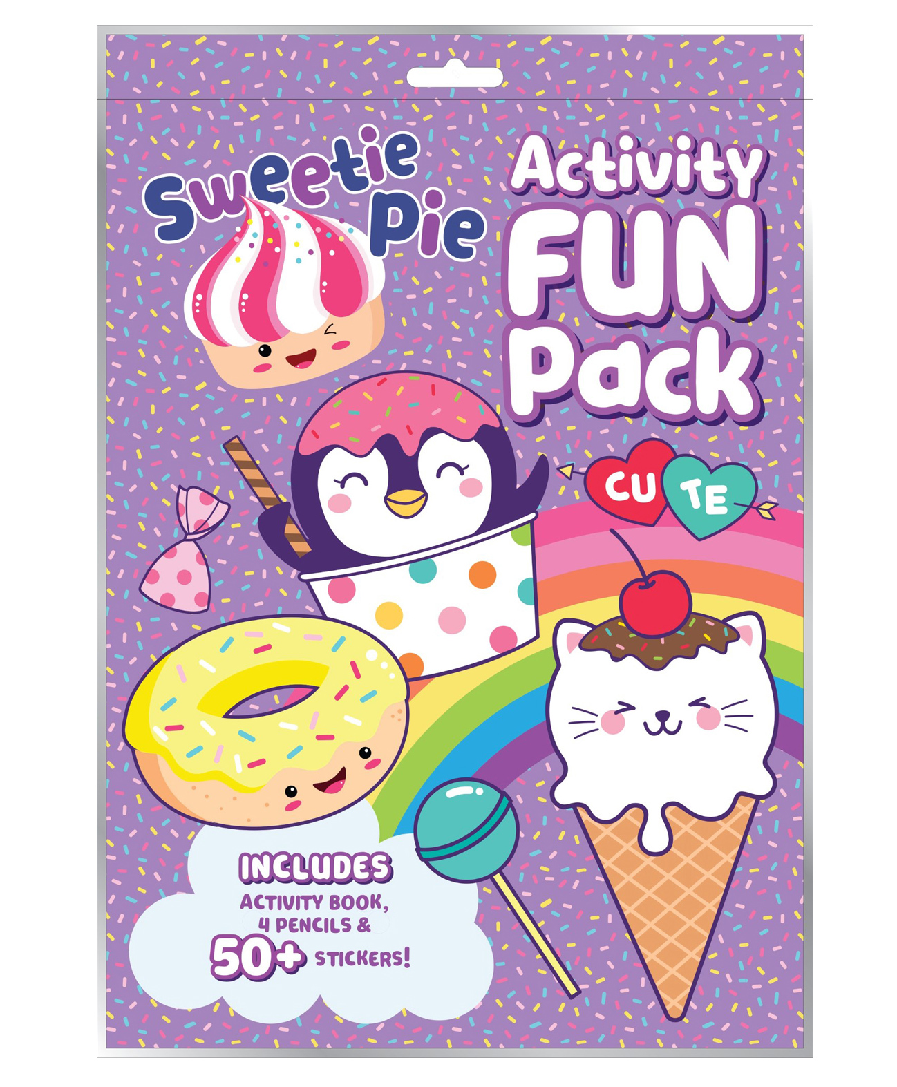 Sweetie Pie - Activity Fun Pack | Colouring, Stickers & Puzzles | Creative & Fun Activities for Kids| Resealable| Travel-friendly| Activity Book| Added Colour Pencils| 50+ Stickers - English-image-10