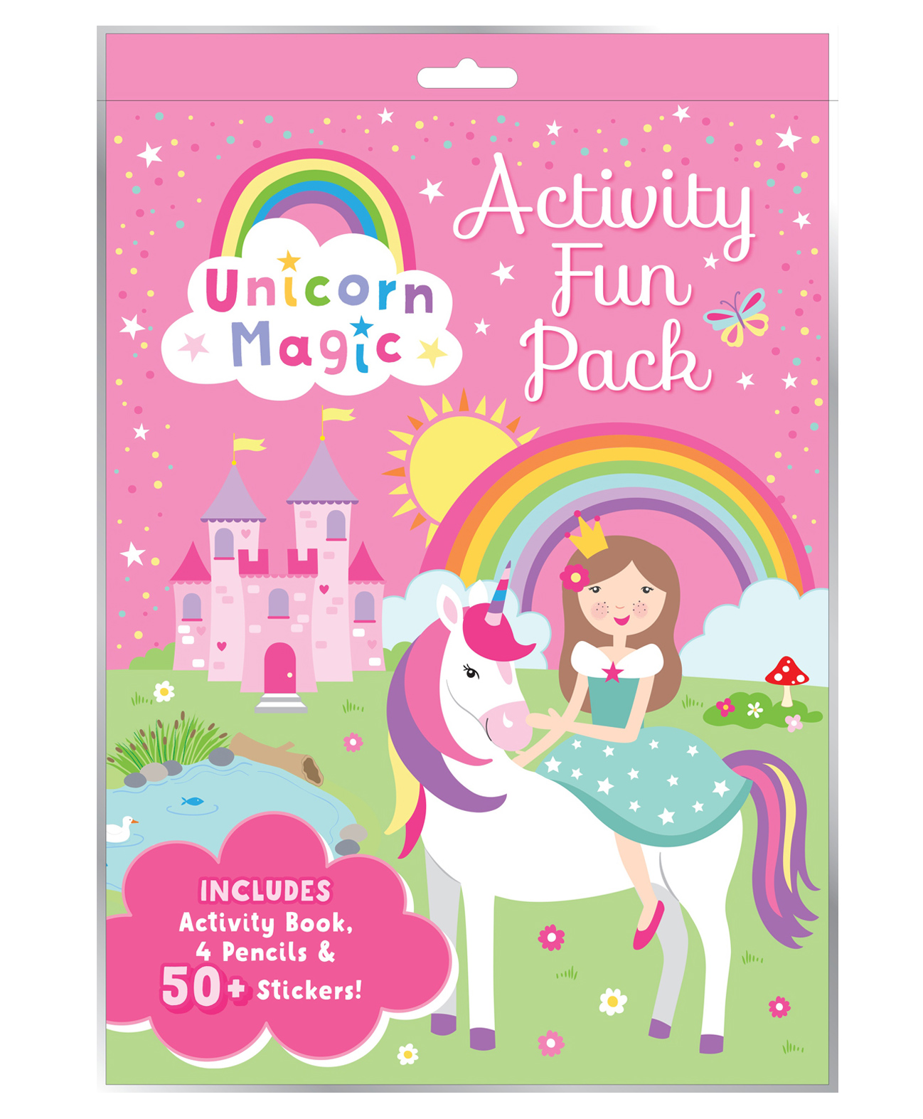 Unicorn Magic - Activity Fun Pack| Colouring, Stickers & Puzzles | Creative & Fun Activities for Kids| Resealable| Travel-friendly| Activity Book| Added Colour Pencils| 50+ Stickers - English-image-22