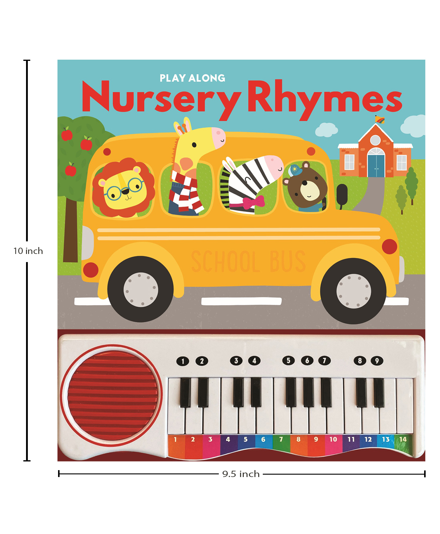 Piano Book - Nursery Rhymes | Interactive Musical Book for Kids | Learn & Play Nursery Songs| Sing Along| Early Musical & Motor Skills| Interactive Piano Keys| Hands-On Learning - English