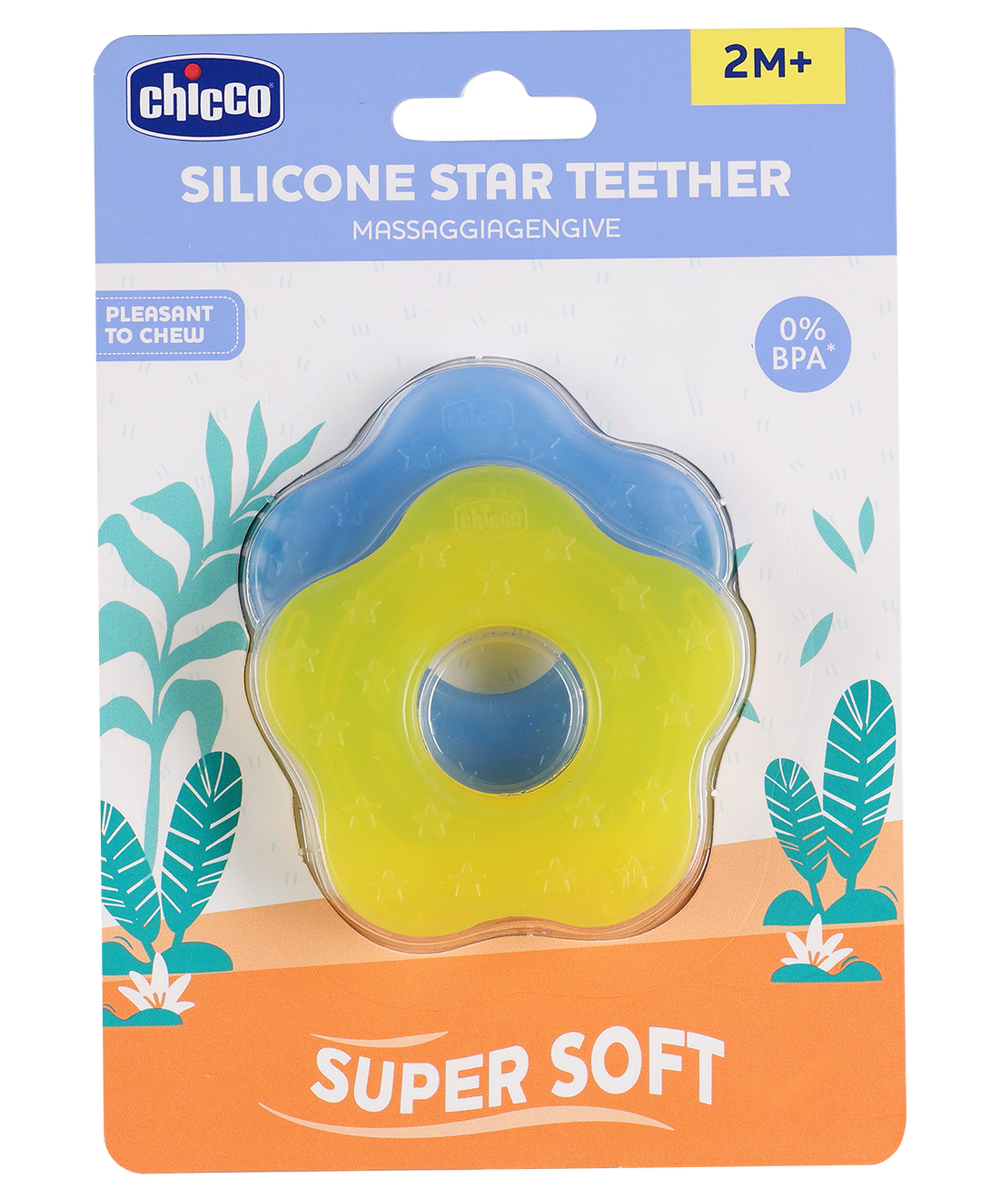Chicco Teether Supersoft Star Design Pack of 2 - Blue & Yellow-picture-24