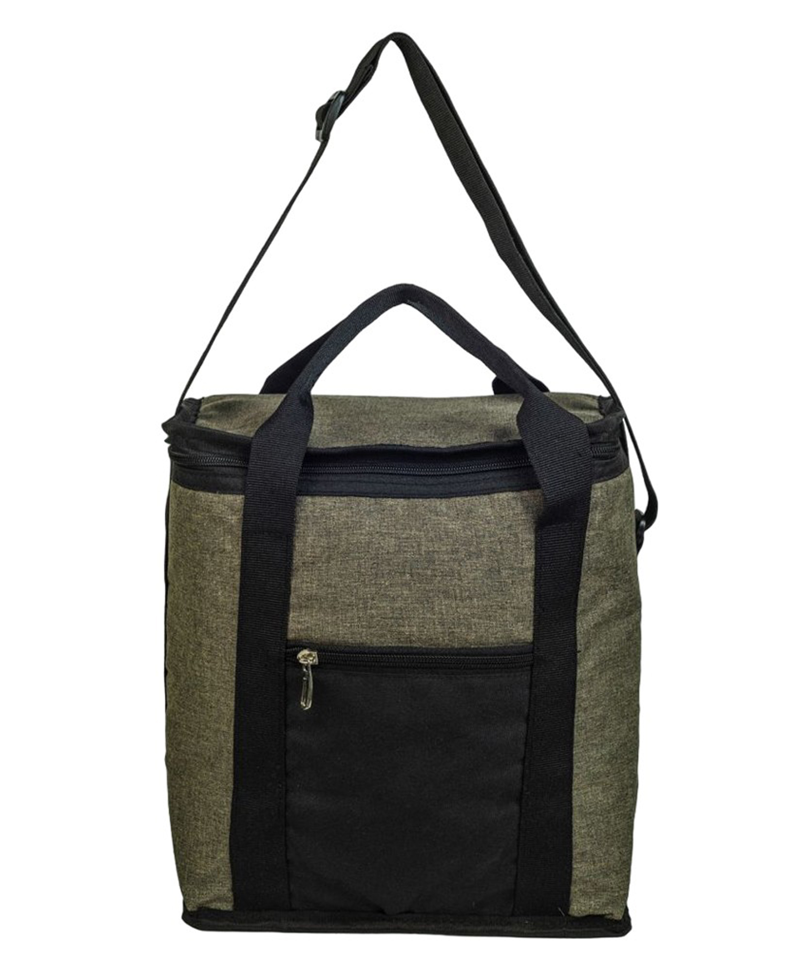 HOOM Office Lunch Bag with Met pet Aluminum Insulation- 13Litre -Brown Melange-image-3