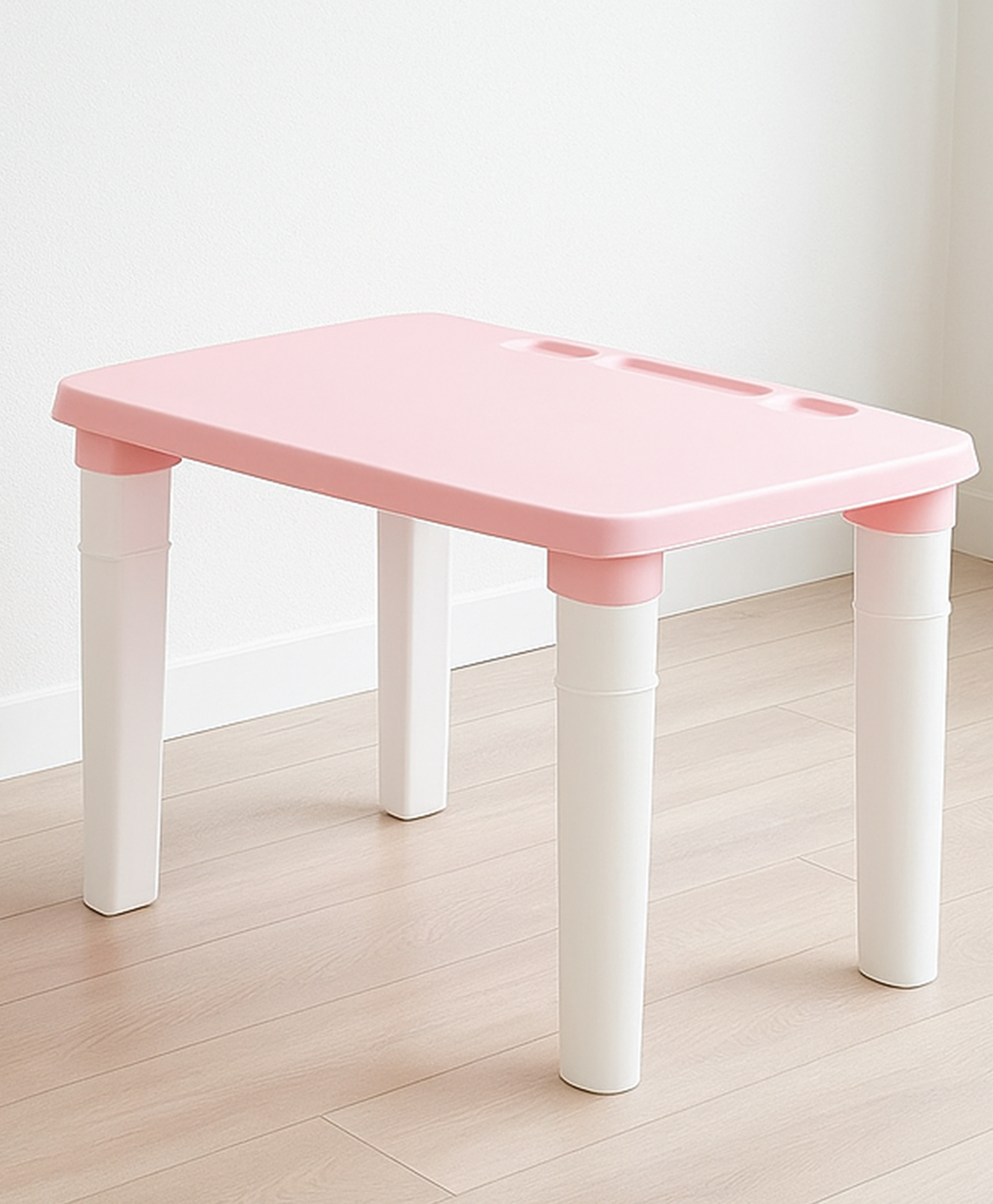 HAPPY BEAR Study table Height Adjustable Kids Desk | Suitable for Ages 4+ | for Boys and Girls (Light pink)-image-49