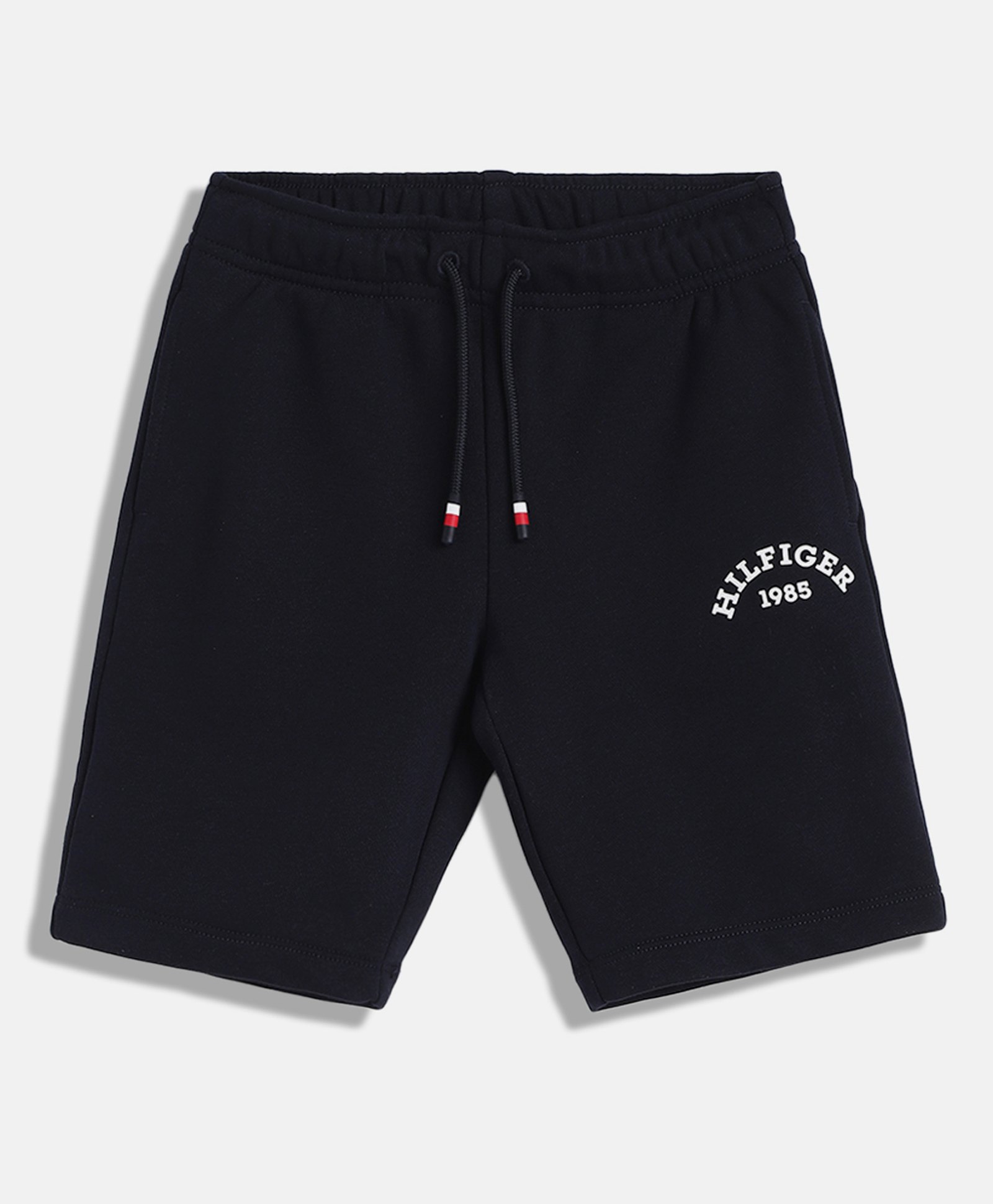 Tommy Hilfiger Cotton Knit Brand NamePrinted Shorts - Black-picture-17