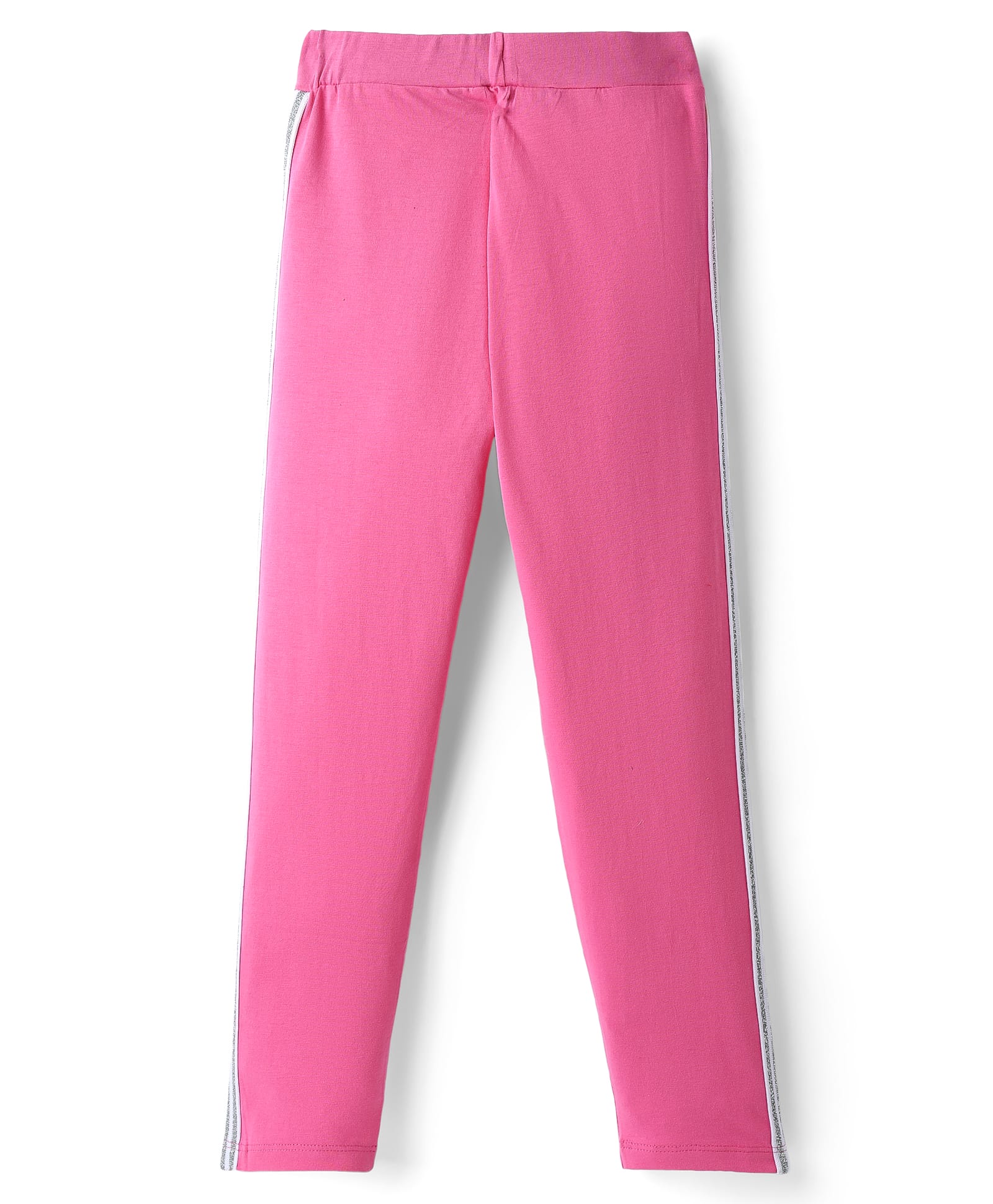Pine Kids Cotton Knit Full Length Solid Colour Leggings - Pink-picture-18