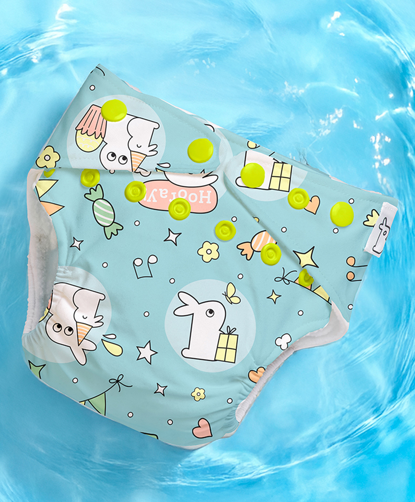 SuperBottoms Swimming Diapers for Babies & Toddlers - Washable, Reusable & Adjustable Swim Diapers | Hunny Bummy