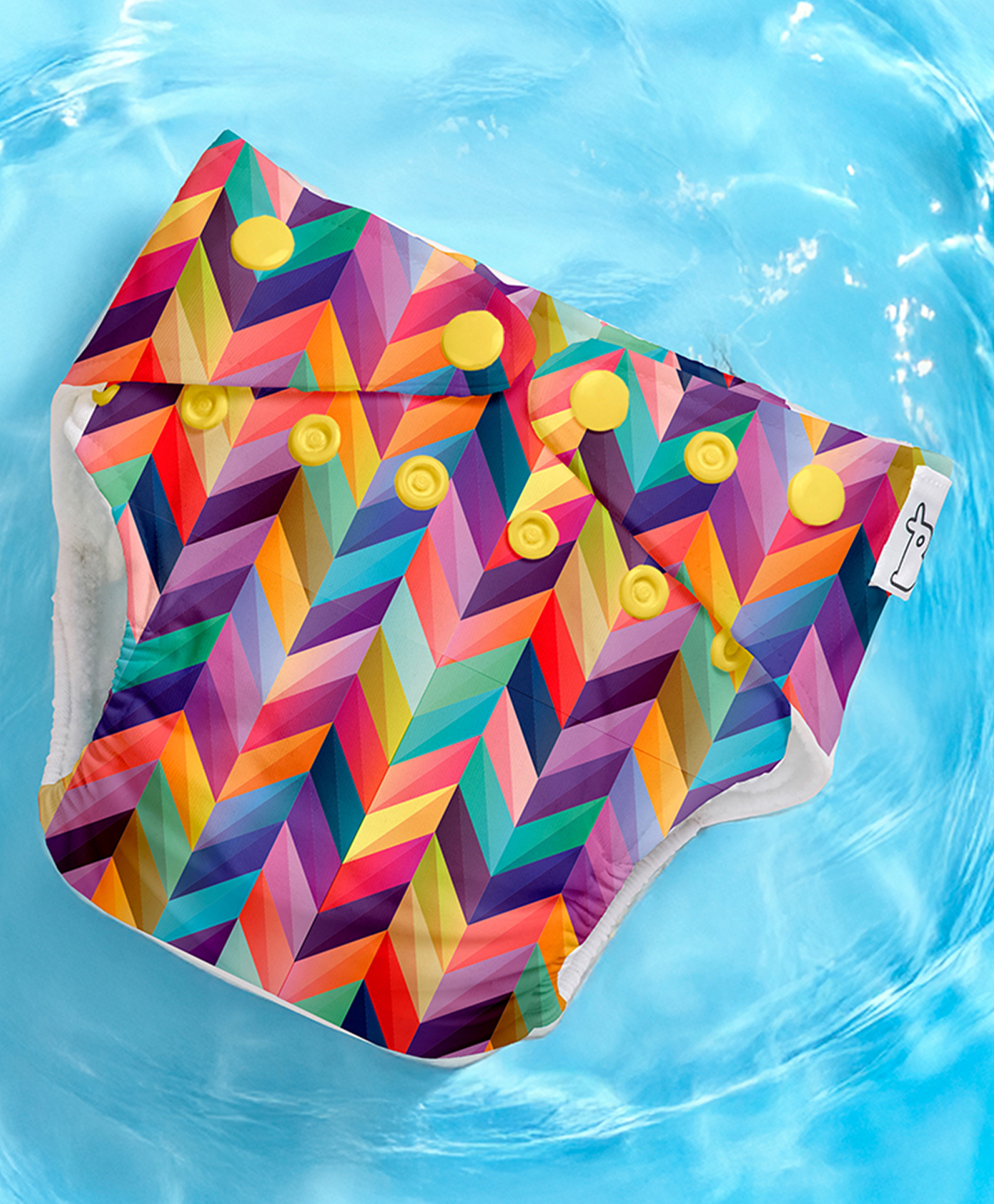 SuperBottoms Swimming Diapers for Babies & Toddlers - Washable, Reusable & Adjustable Swim Diapers | Colour Pop