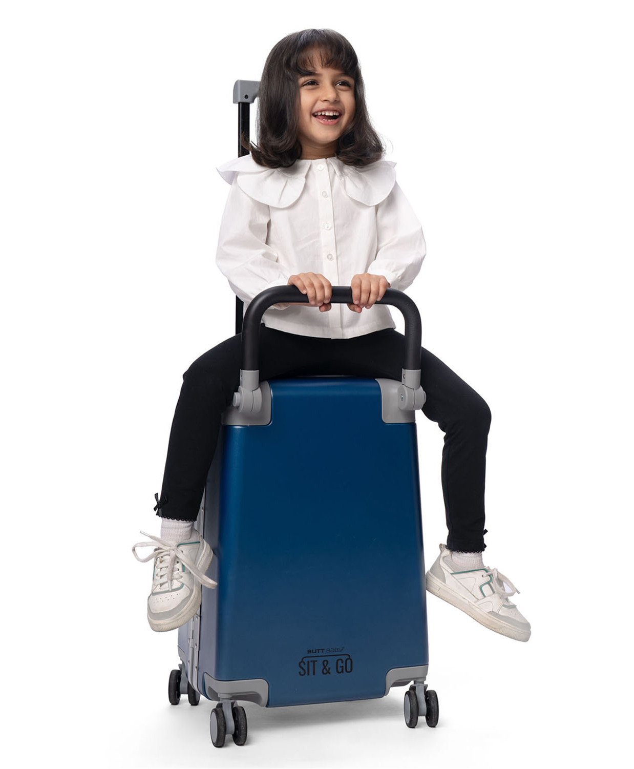 Butt Baby Sit & Go - India's First Cabin Luggage Baby Carrier - Midnight Blue