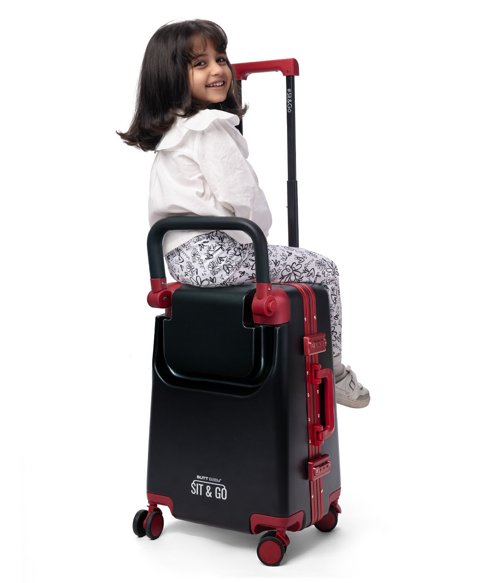 Butt Baby Sit & Go - India's First Cabin Luggage Baby Carrier - Intense Black-image-33