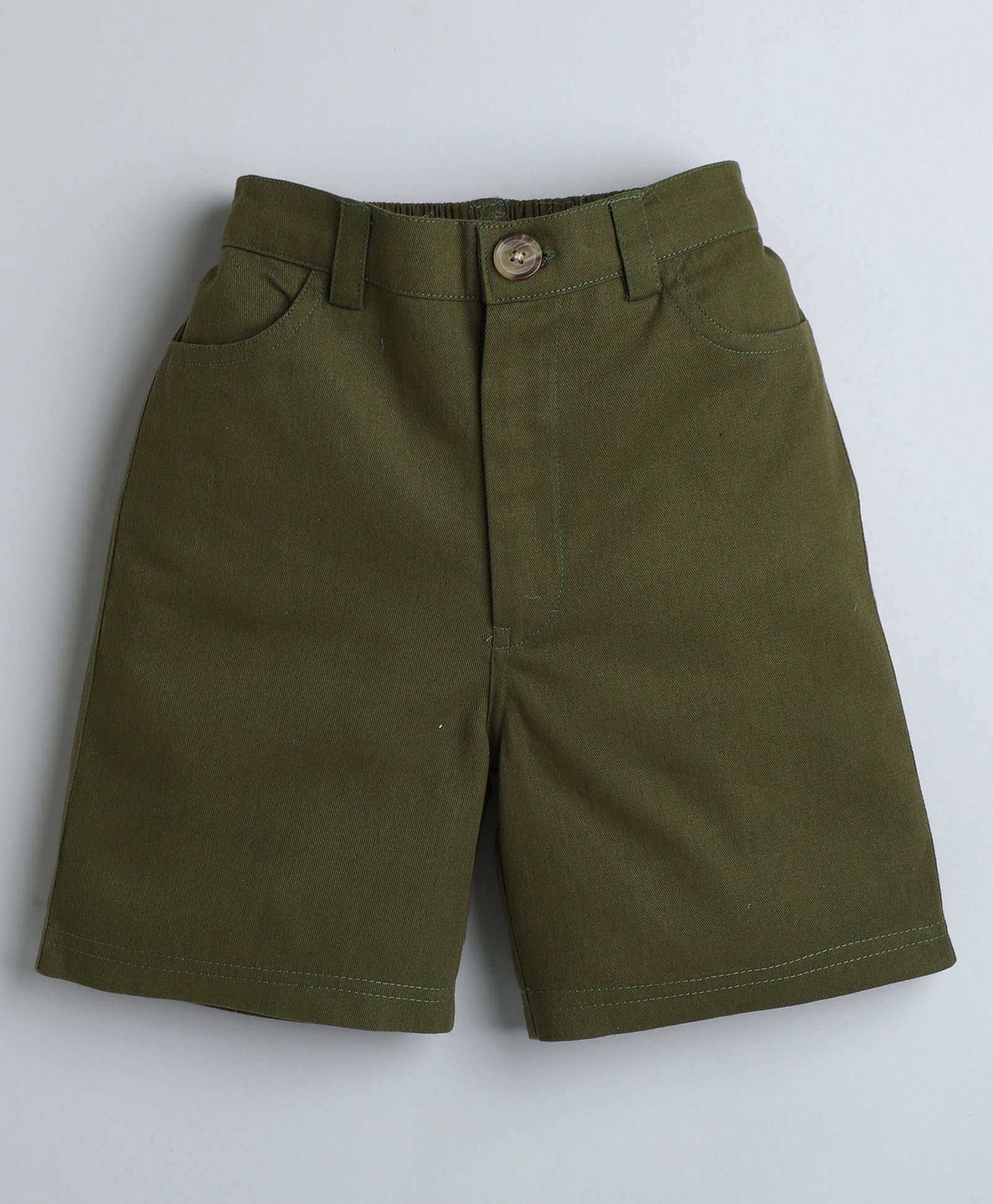 Aww Hunnie Solid Shorts - Dark Green-picture-31