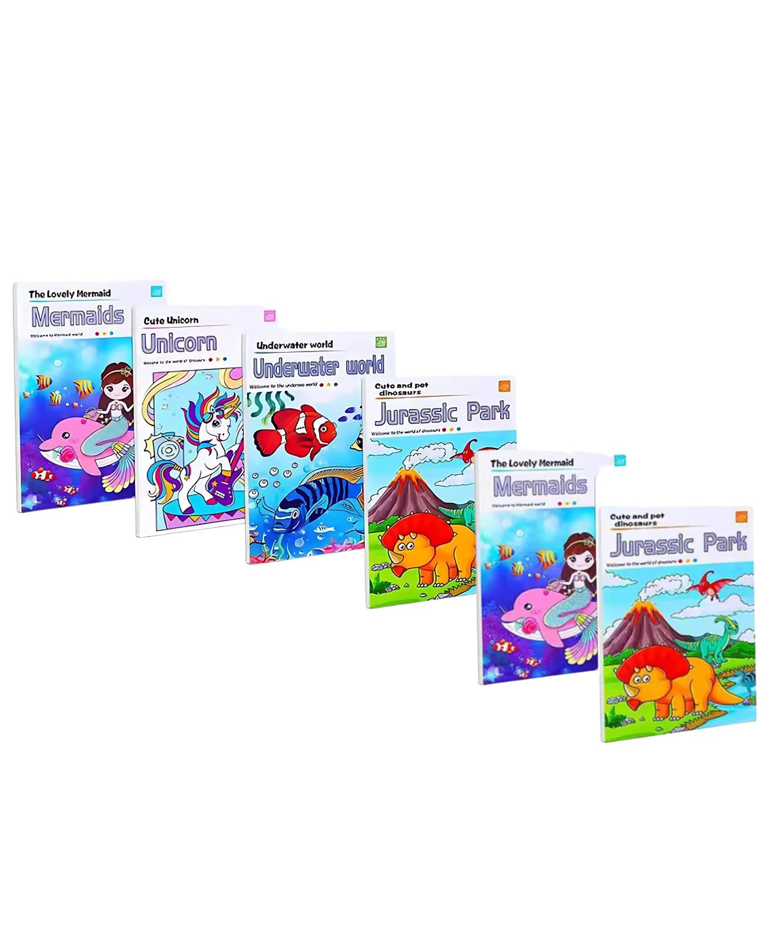 New Pinch Magic Water Colors Paint Brush Drawing Book Pack of 6 (color & design may vary)-image-28