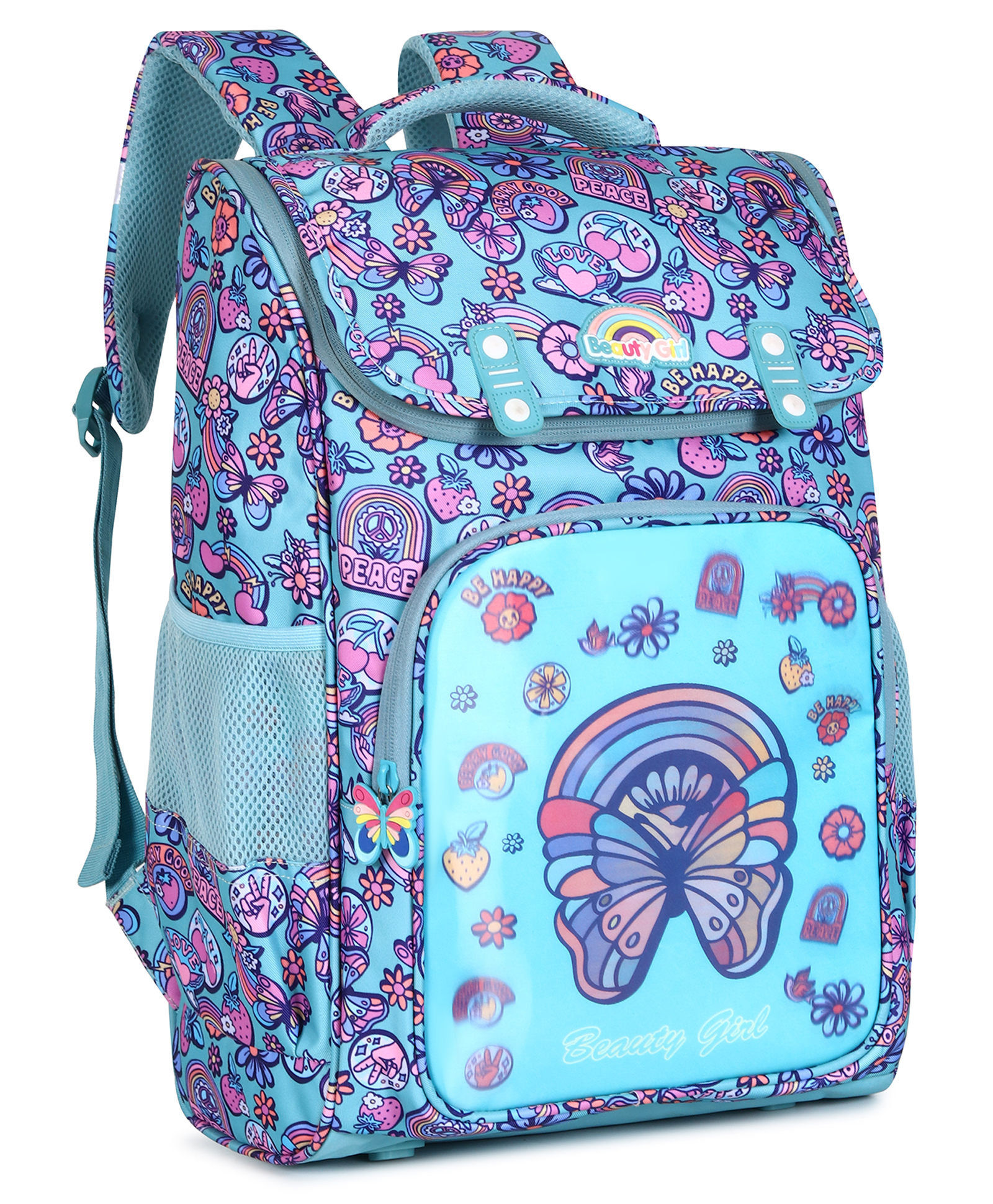 Beauty Girls by Hotshot Peace_1638|3d Design| School Bag|kids Bag|water Resistant|18 Inch|for Girls |32 Liters Backpack -Height 18 Inches-image-7