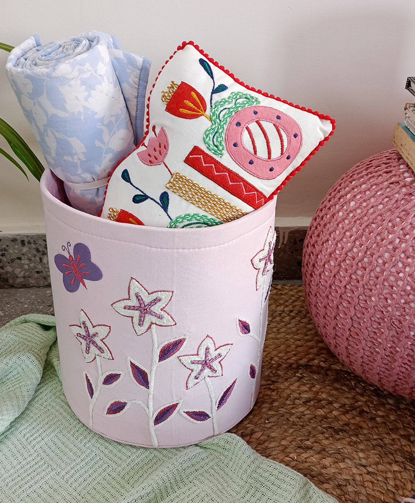 Orak Living Daisy Dream Storage box- Pink-image-16